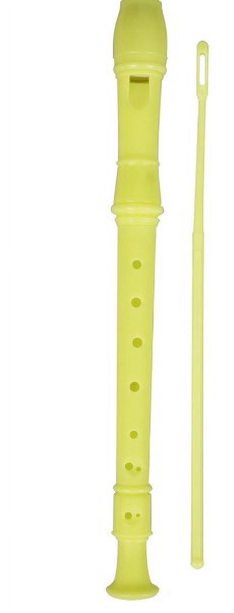 8 Hole Soprano Recorder Flute for Kids and Adults with Cleaning Rod, Ideal for School Bands, Music Classes, and - 31.80X2.80X2.50CM White - Image 2