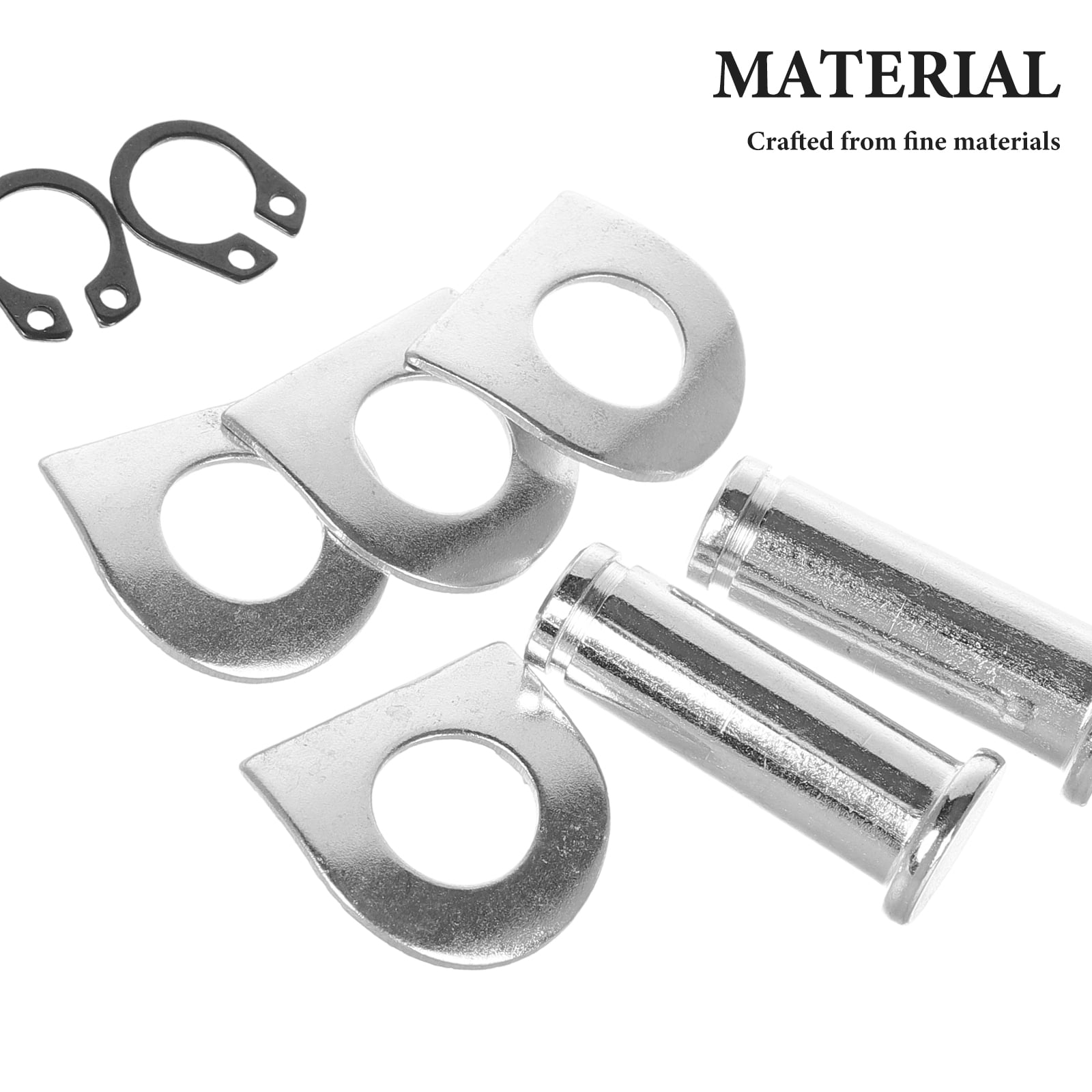Universal Motorcycle Foot Peg Mounting Pins Kit Motorcycle Foot Pegs Foot Pegs Mount Bolt Pins Washers Kit Compatible compatible for motorcycle 3.00X1.10X1.10CM Silver - Image 2
