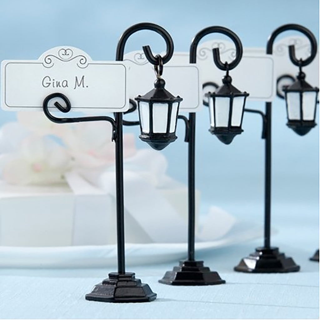 Chmadoxn 6PCS Street Lamp Labeling Cards for Reminders,Weddings Place Cards, Food Signs, Party Supplies, Table Numbers, and Special Event Decoration - Image 1