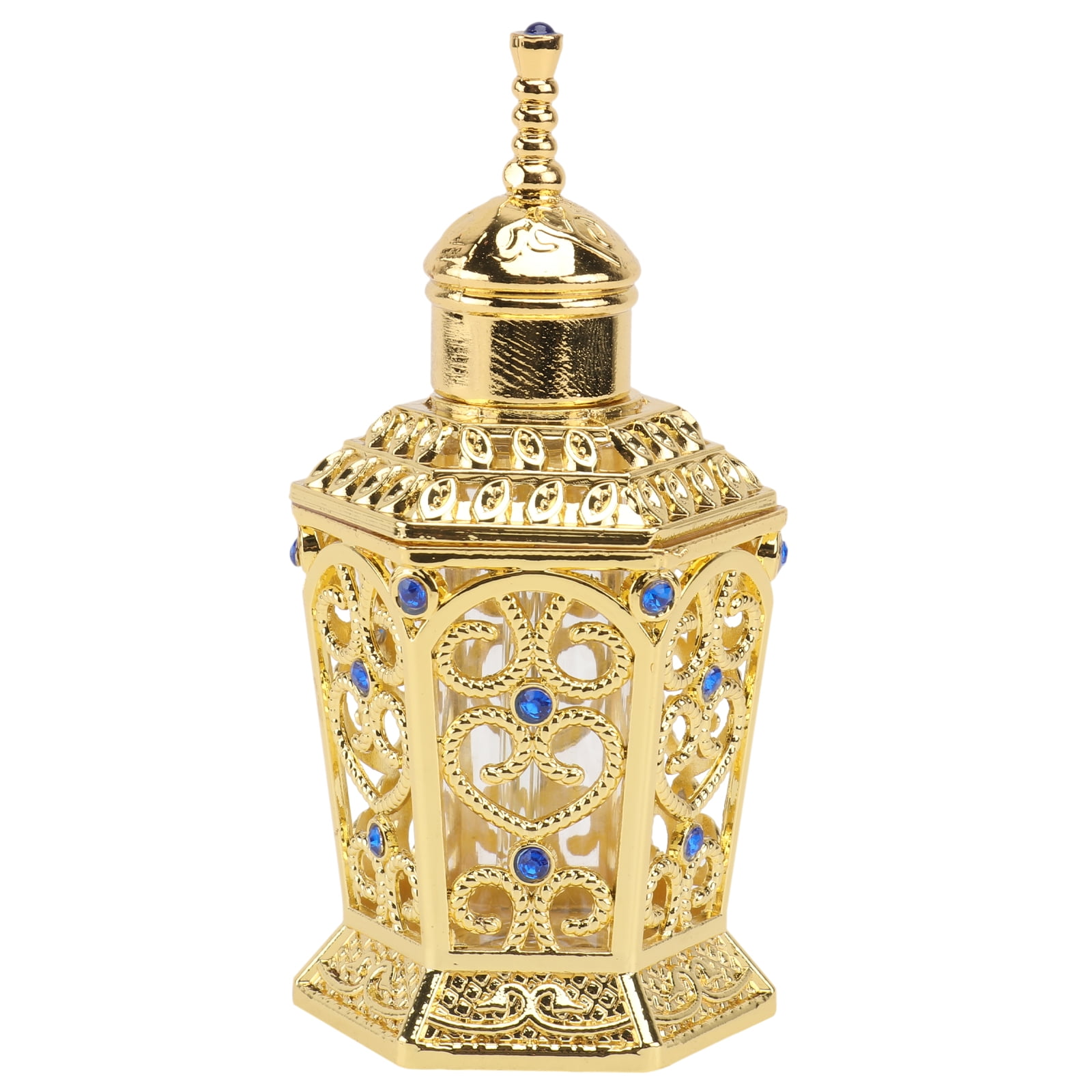 HOOWIFFY Golden Glass Perfume Bottle with Craftsmanship 1Pc - Image 1