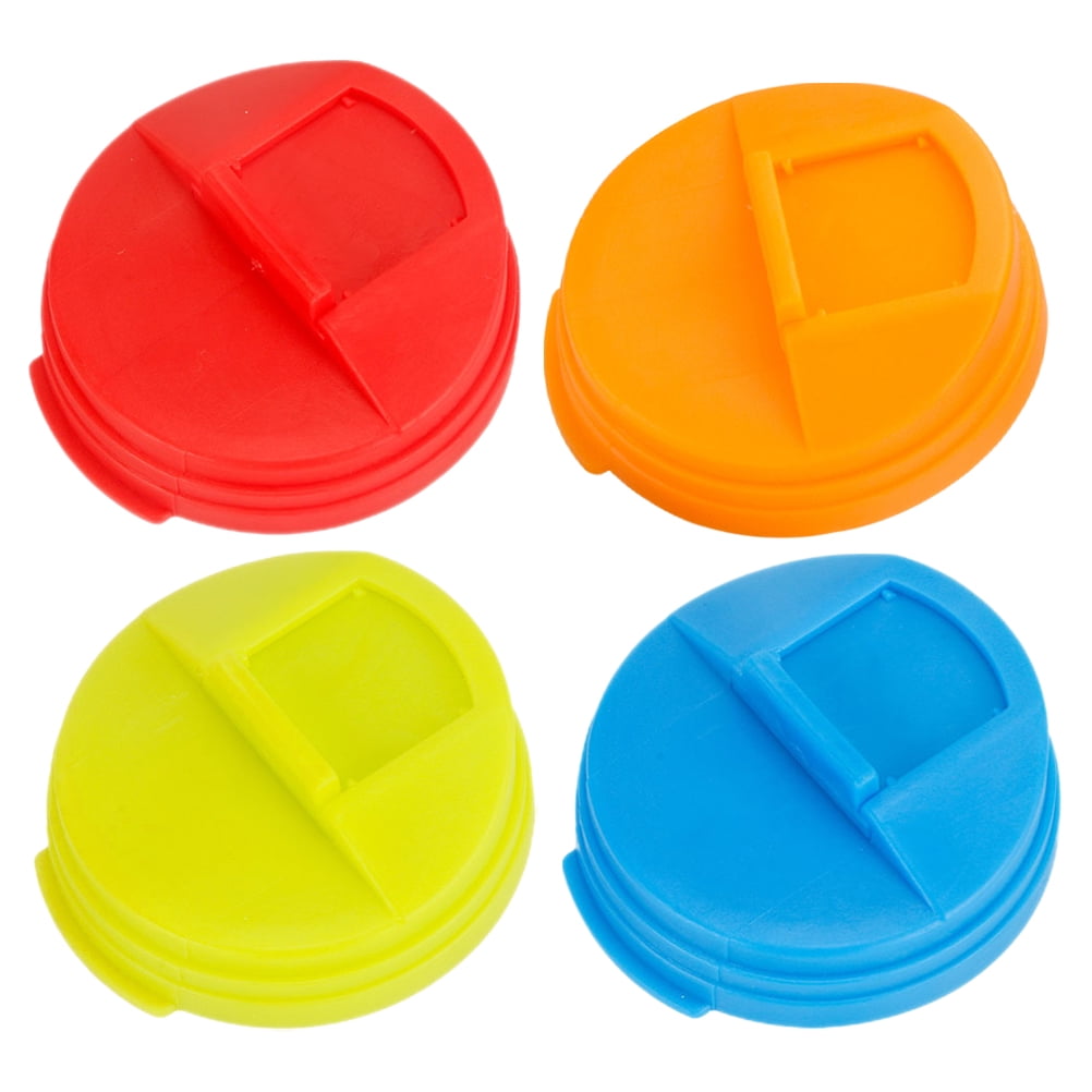 4pcs Soda Can Lids Plastic Leakproof Soda Can Covers Sealing Soda Can Covers 5.80X5.80X1.60CM Assorted Color - Image 1