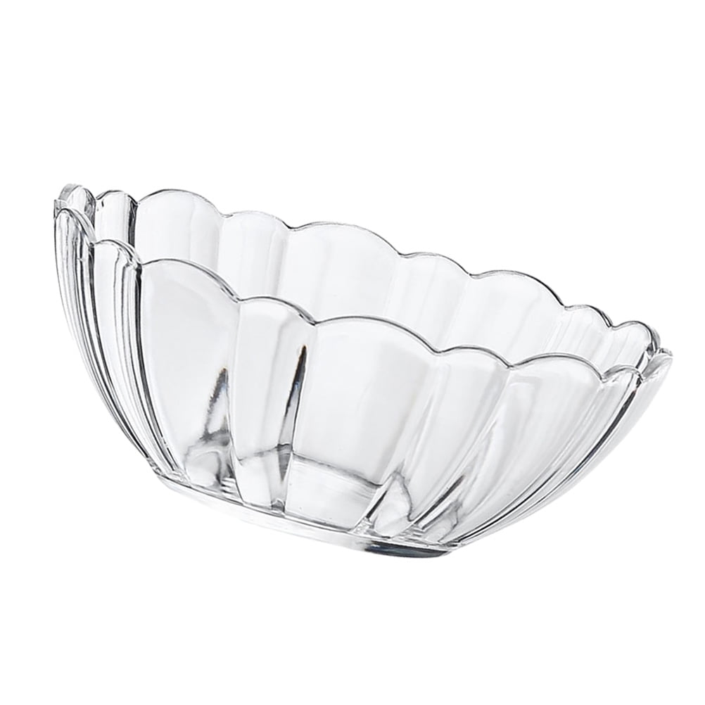 Luxshiny Transparent Acrylic Lotus Bowl - Lightweight Serving Bowl for Salad, Fruits, Desserts, Ideal for Parties, Gatherings, and Everyday Use 13.2*13.2*5.2cm As Shown - Image 6