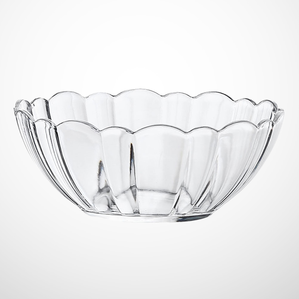 Luxshiny Transparent Acrylic Lotus Bowl - Lightweight Serving Bowl for Salad, Fruits, Desserts, Ideal for Parties, Gatherings, and Everyday Use 13.2*13.2*5.2cm As Shown - Image 7
