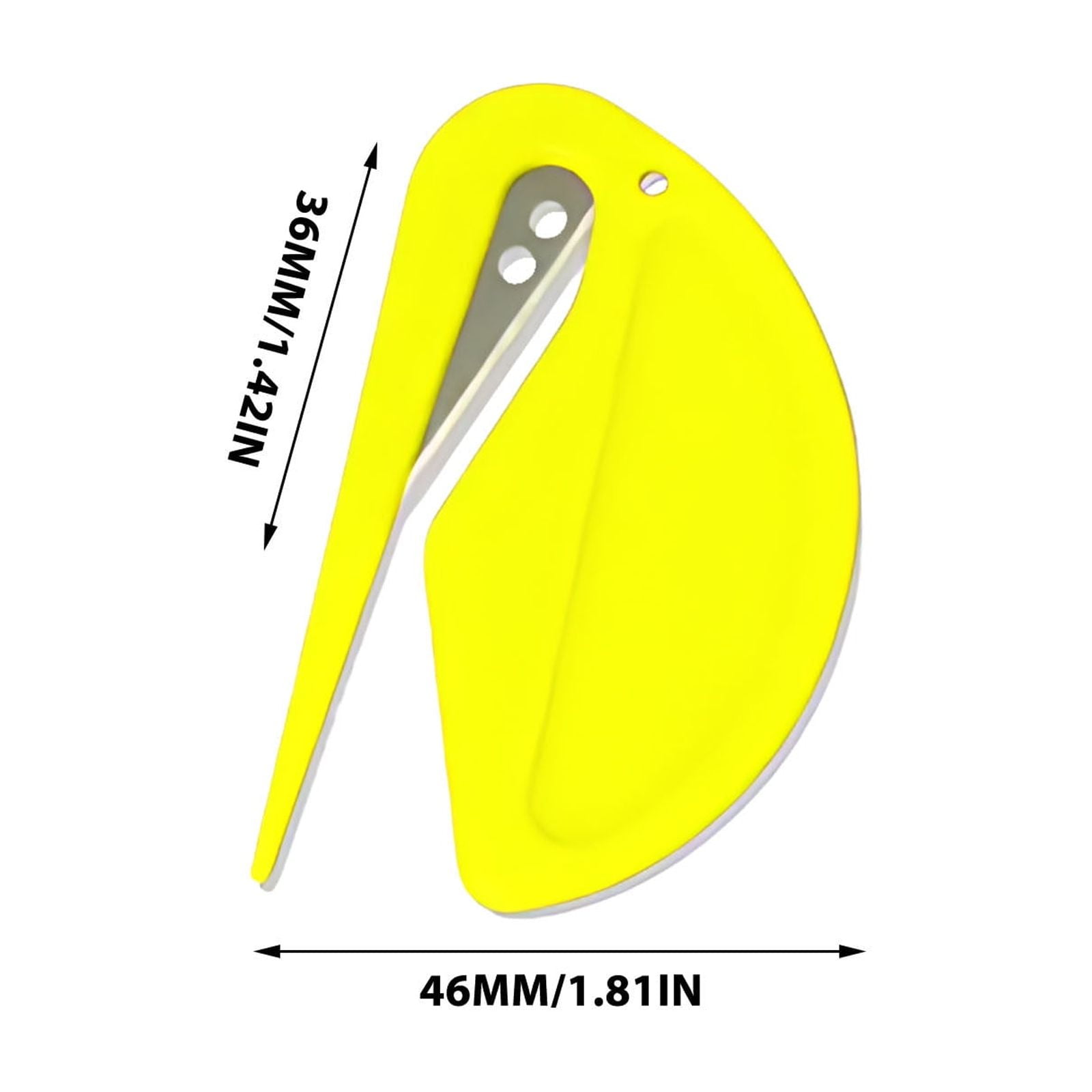 Darzheoy Letter Opener Envelope Slitter, Envelope Opener, Mail Opener, Wrapping Paper Cutter, Package Opener Yellow - Image 1
