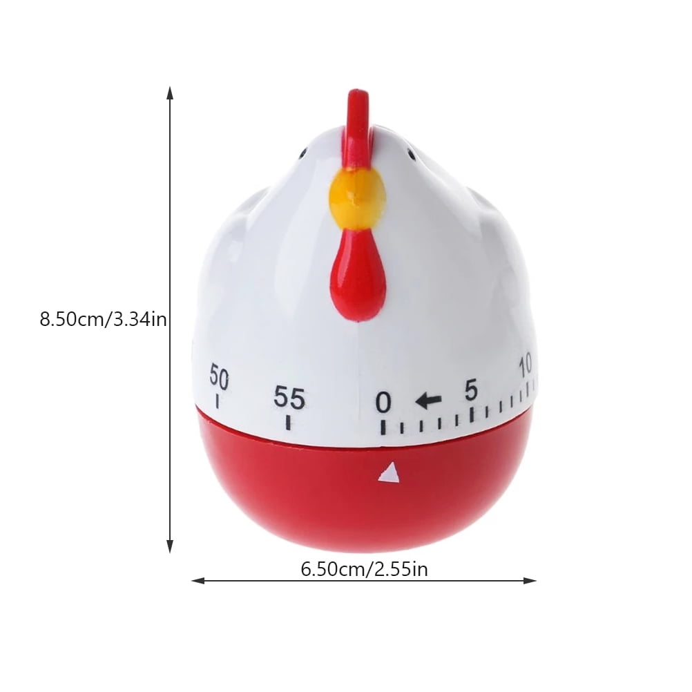 Timer Kitchen Chicken Cooking Baking Egg Alarm Countdown Timers Manual Chef 60 Kids Reminder Up Wind Mechanical Pattern - Image 2