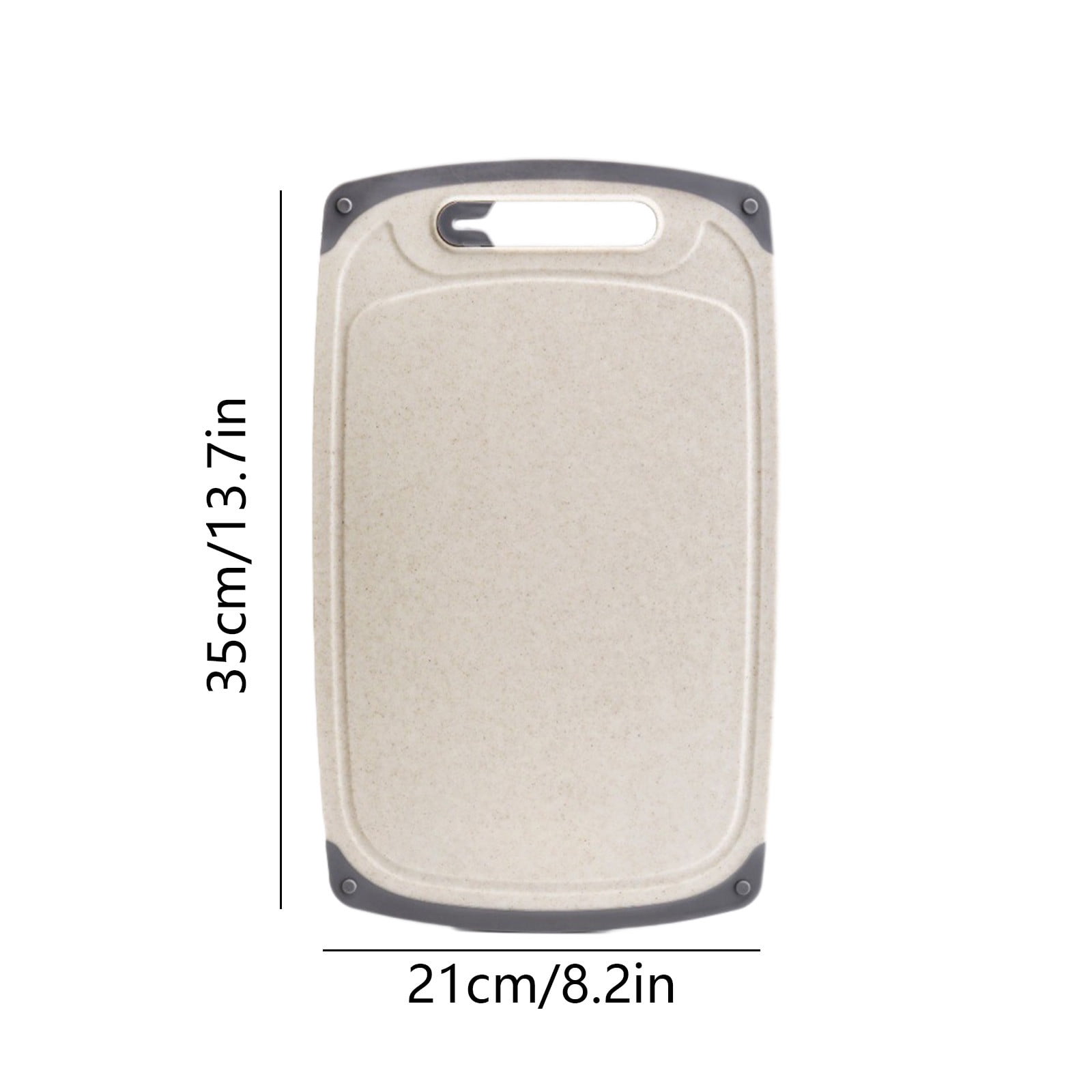 Darzheoy Whetstones Buckwheat Cutting Boards for Kitchen Dishwasher Safe Doubles Sided Design Extra Large Cutting Board for Meat Easy Grip Handle Non Slip Beige - Image 2