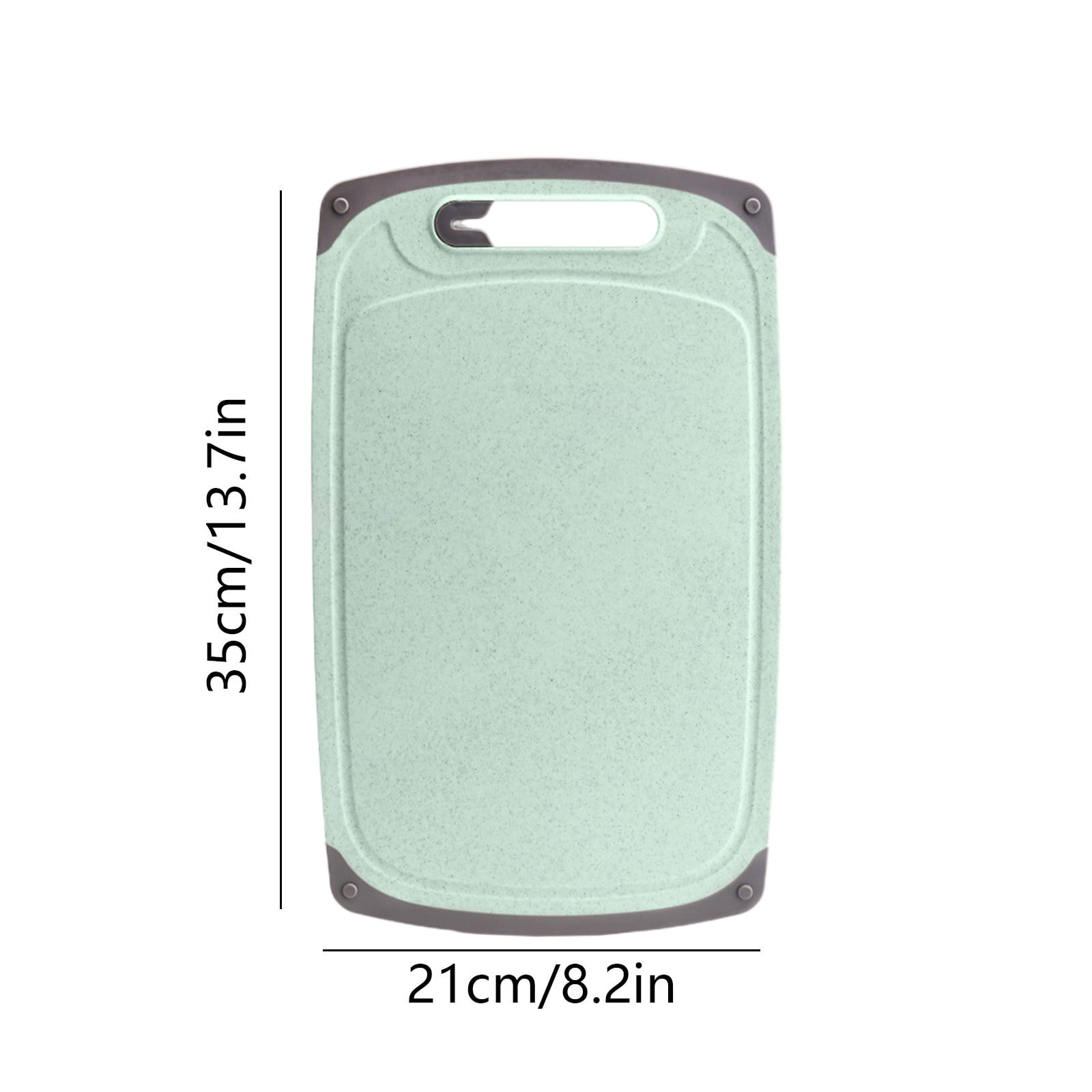 Darzheoy Whetstones Buckwheat Cutting Boards for Kitchen Dishwasher Safe Doubles Sided Design Extra Large Cutting Board for Meat Easy Grip Handle Non Slip Green - Image 2