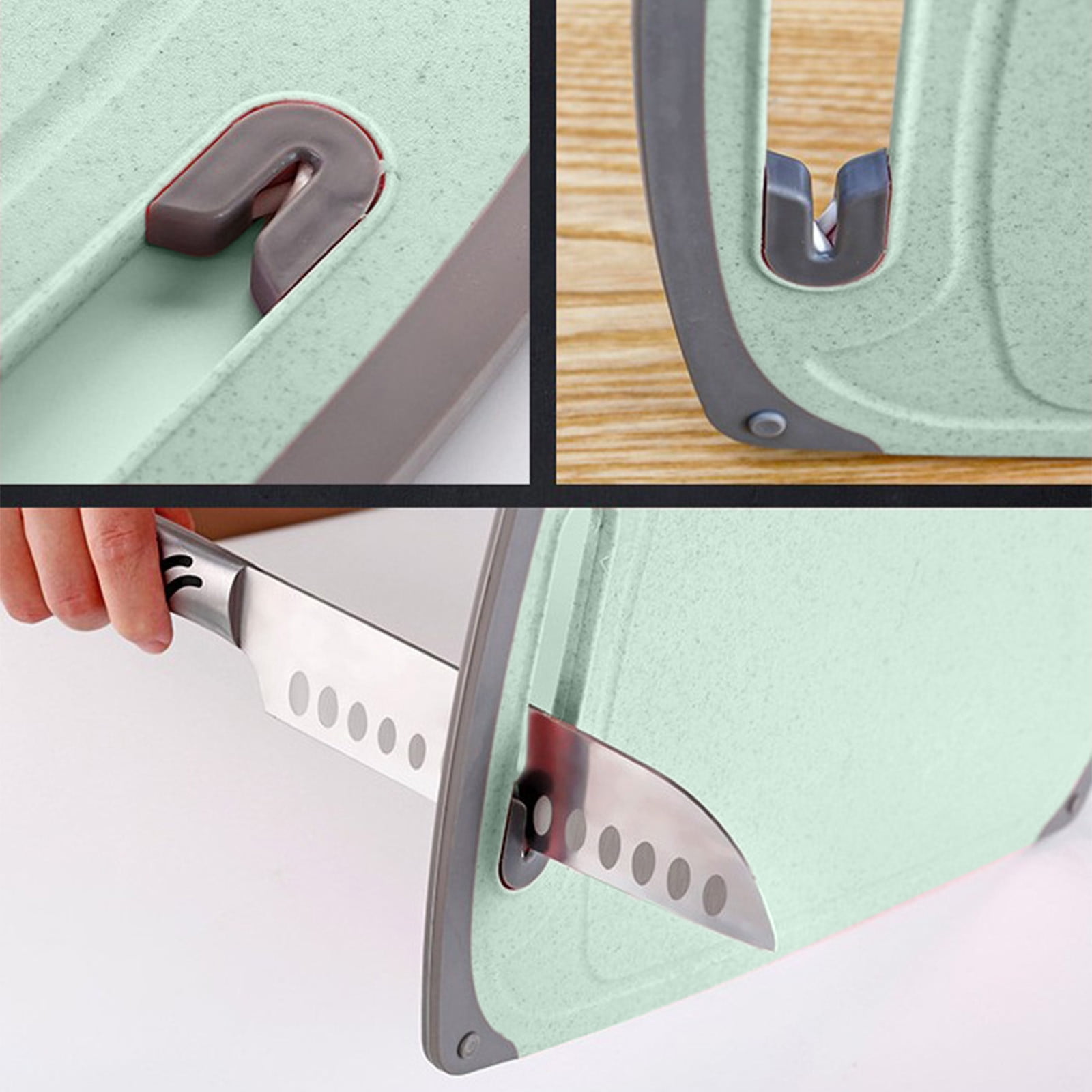 Darzheoy Whetstones Buckwheat Cutting Boards for Kitchen Dishwasher Safe Doubles Sided Design Extra Large Cutting Board for Meat Easy Grip Handle Non Slip Green - Image 5