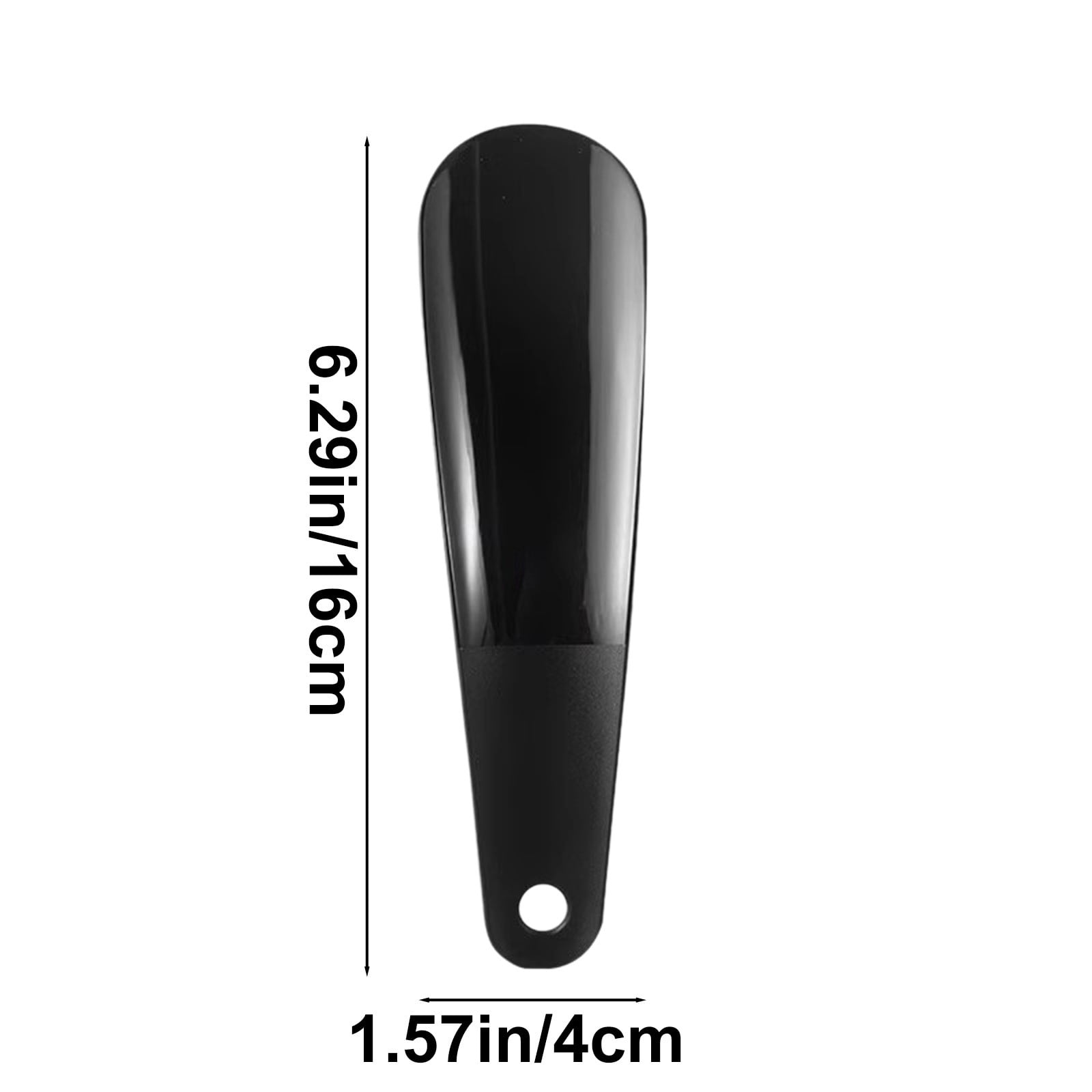 Darzheoy Shoe Horn 6.3 Inch, Shoe Horn Travel Size Small Shoe Helper Small Plastic Shoehorn Travel Shoe Horn Wide Short for Kids Women Black - Image 2