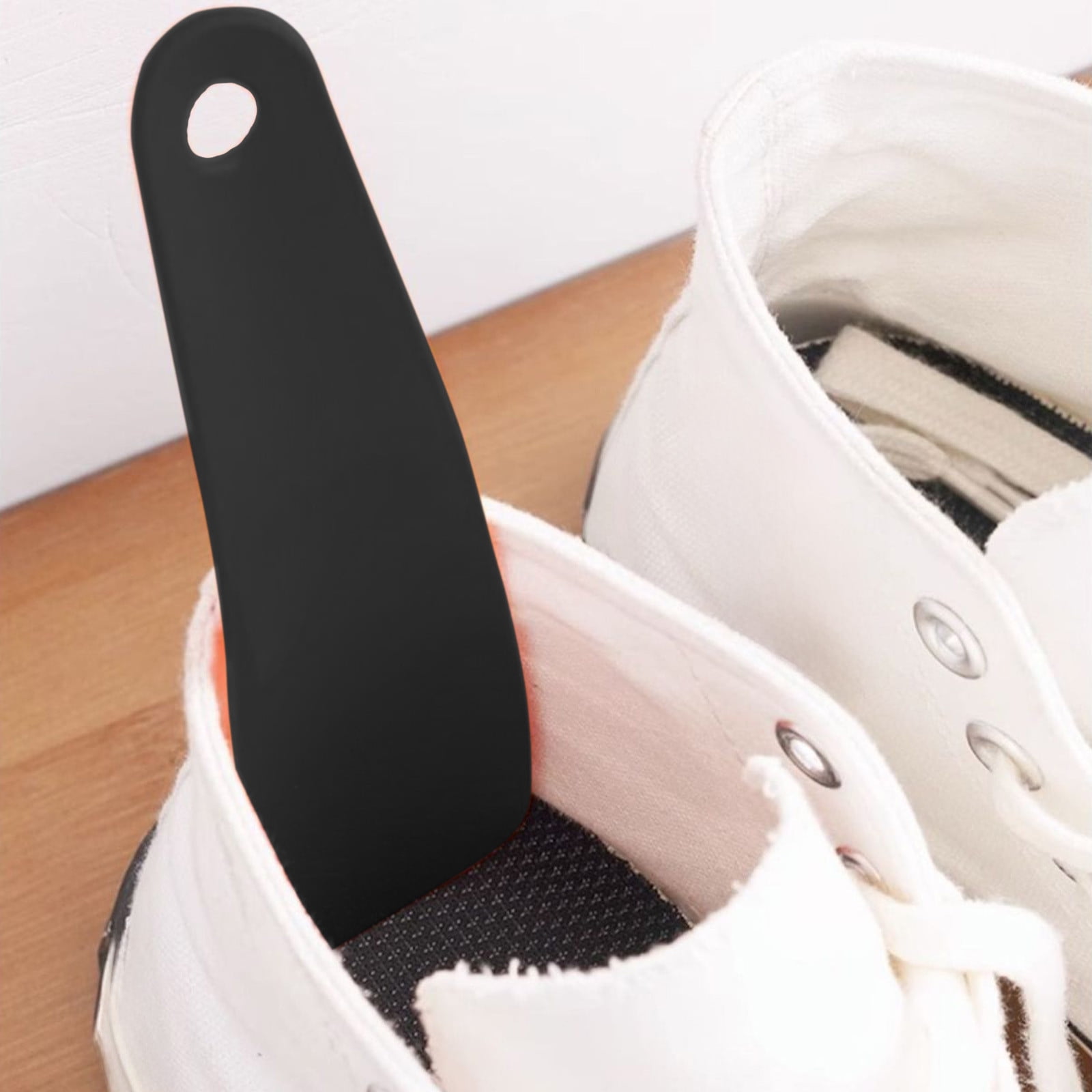 Darzheoy Shoe Horn 6.3 Inch, Shoe Horn Travel Size Small Shoe Helper Small Plastic Shoehorn Travel Shoe Horn Wide Short for Kids Women Black - Image 5