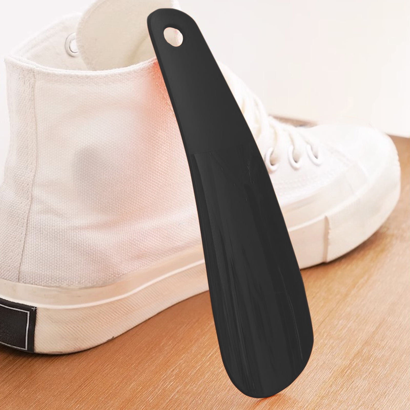 Darzheoy Shoe Horn 6.3 Inch, Shoe Horn Travel Size Small Shoe Helper Small Plastic Shoehorn Travel Shoe Horn Wide Short for Kids Women Black - Image 6