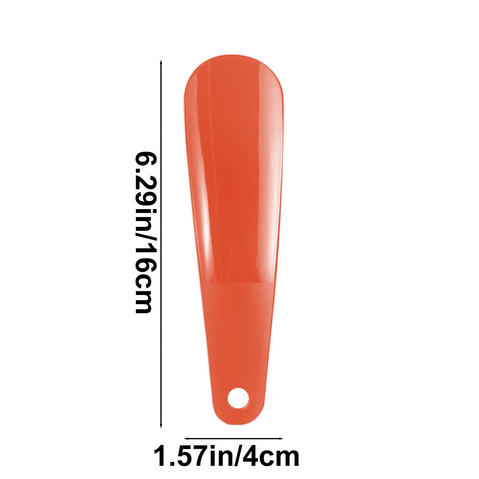 Darzheoy Shoe Horn 6.3 Inch, Shoe Horn Travel Size Small Shoe Helper Small Plastic Shoehorn Travel Shoe Horn Wide Short for Kids Women Red - Image 2