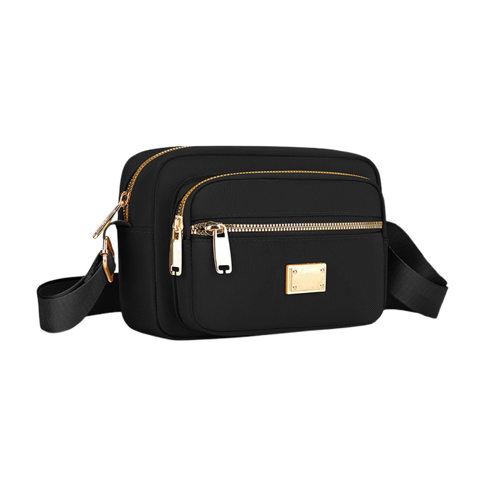 Darzheoy Fanny Packs for Women Crossbody Backpack Shoulder Messenger Bag Waterproof Everywhere Crossbody Belt Bag for Workout Running Travelling Black - Image 1