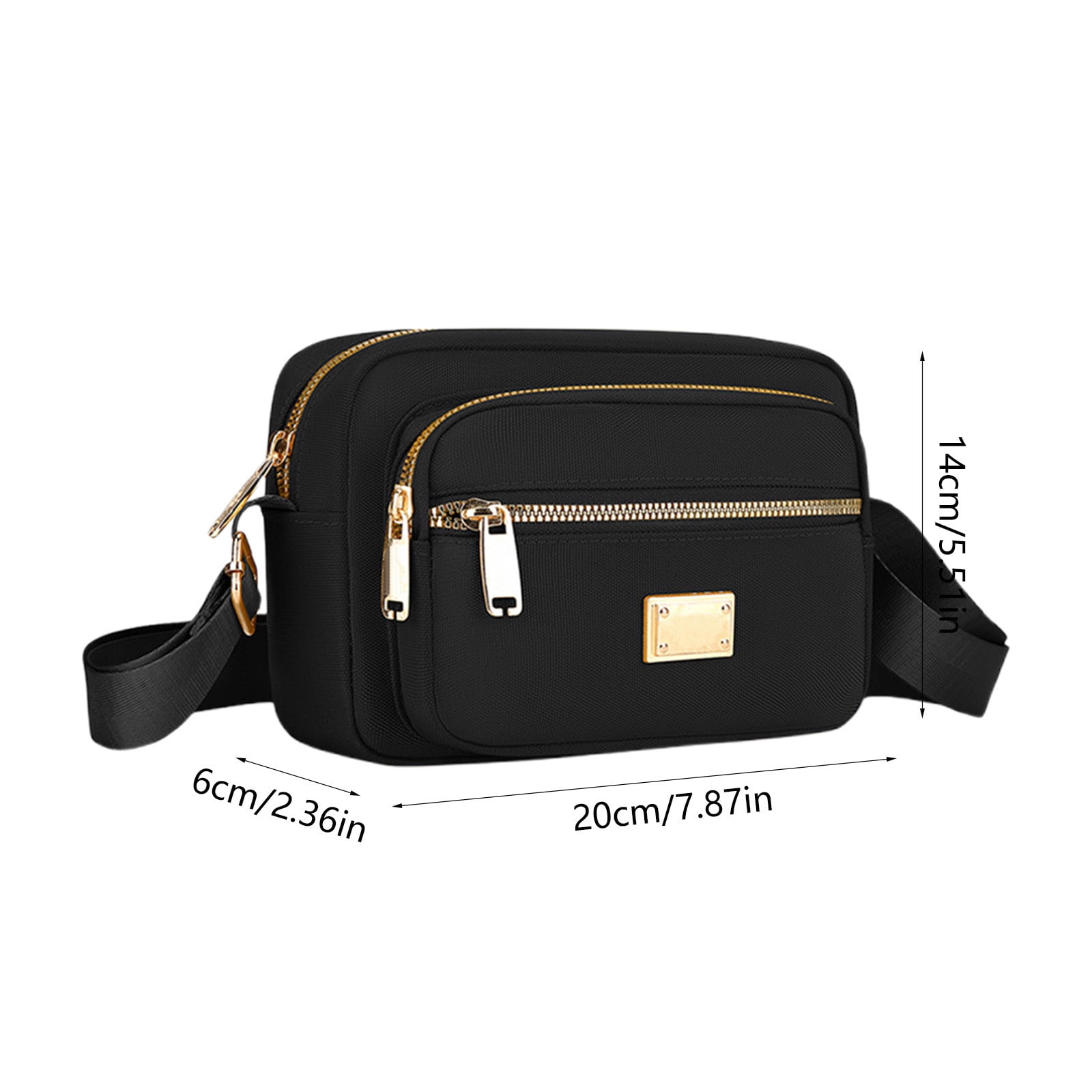Darzheoy Fanny Packs for Women Crossbody Backpack Shoulder Messenger Bag Waterproof Everywhere Crossbody Belt Bag for Workout Running Travelling Black - Image 2