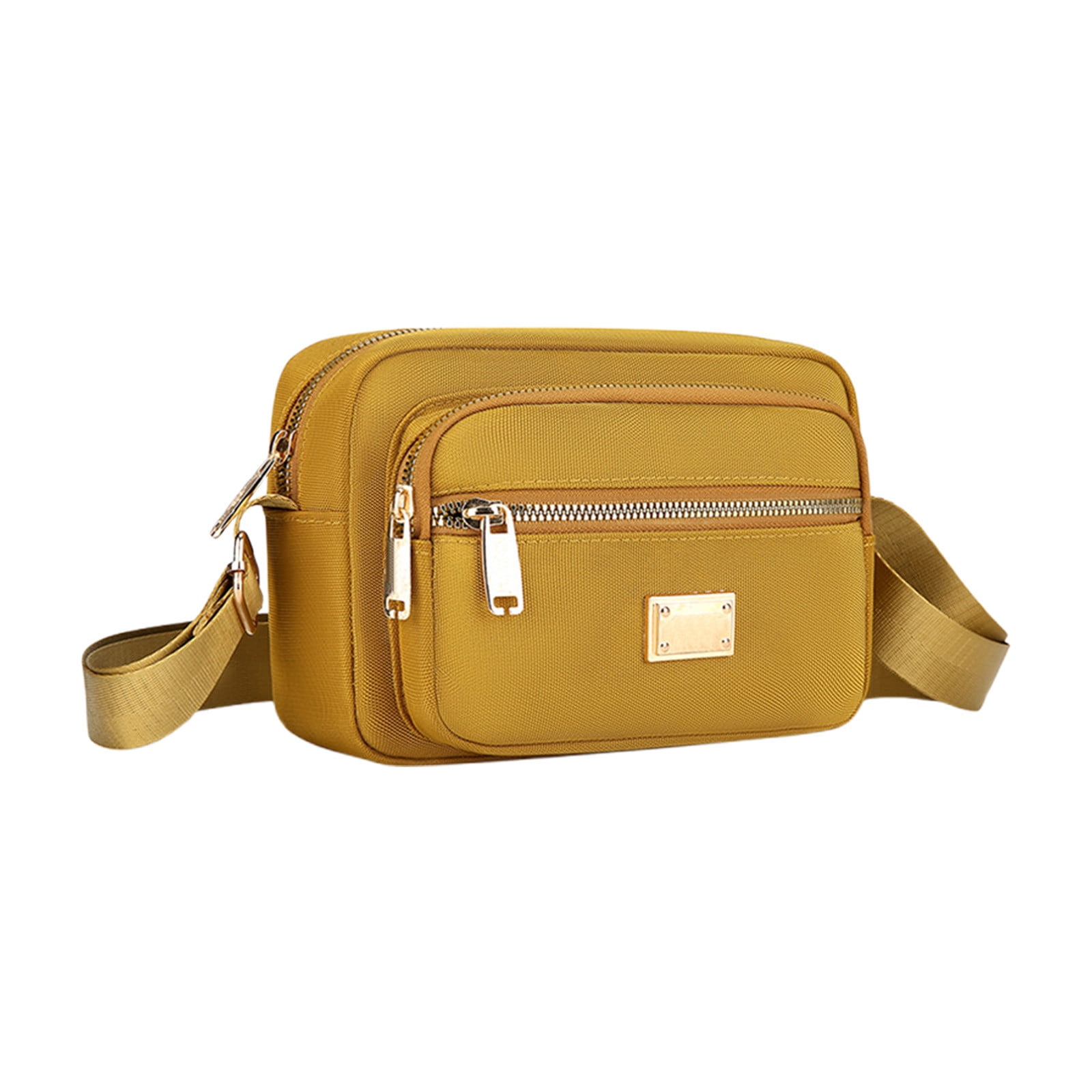 Darzheoy Fanny Packs for Women Crossbody Backpack Shoulder Messenger Bag Waterproof Everywhere Crossbody Belt Bag for Workout Running Travelling Yellow - Image 1