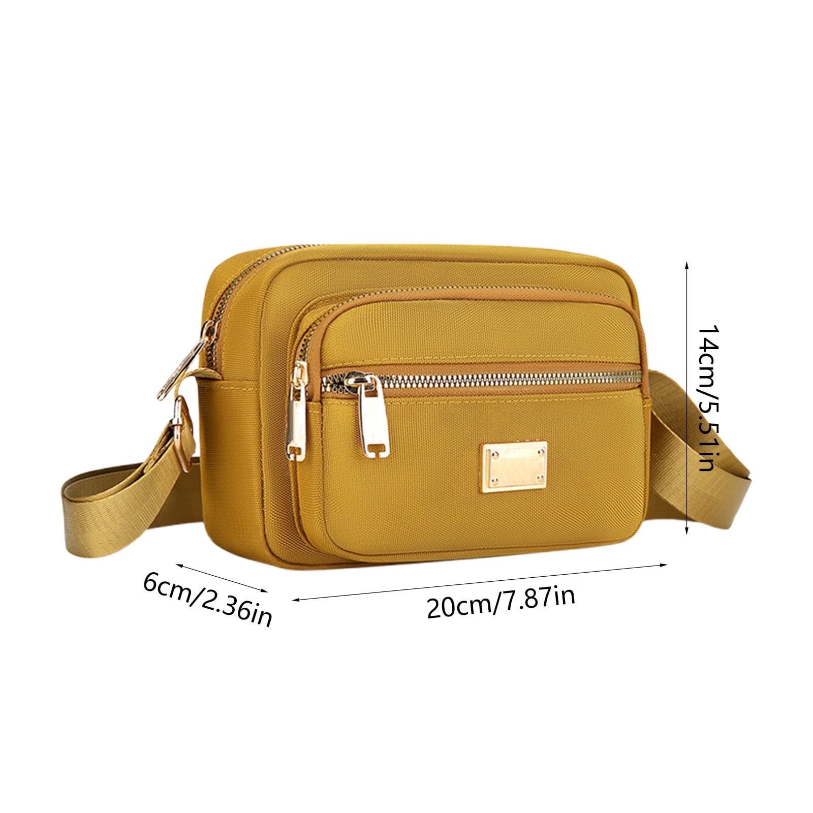 Darzheoy Fanny Packs for Women Crossbody Backpack Shoulder Messenger Bag Waterproof Everywhere Crossbody Belt Bag for Workout Running Travelling Yellow - Image 2