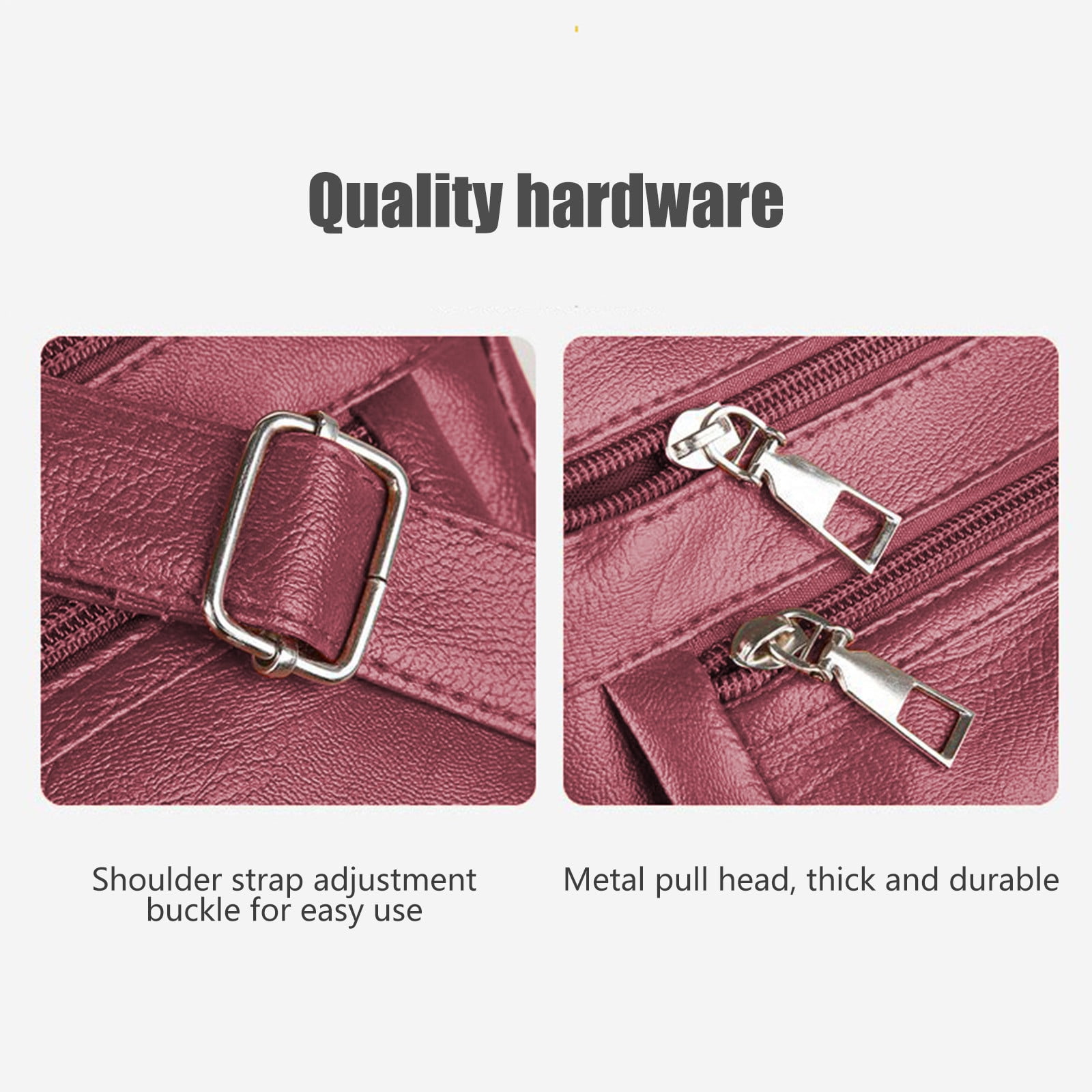 Darzheoy Purses for Women Soft PU Leather Shoulder Bag Ladies Crossbody Purse and handbags Lightweight Pocketbook Red - Image 6