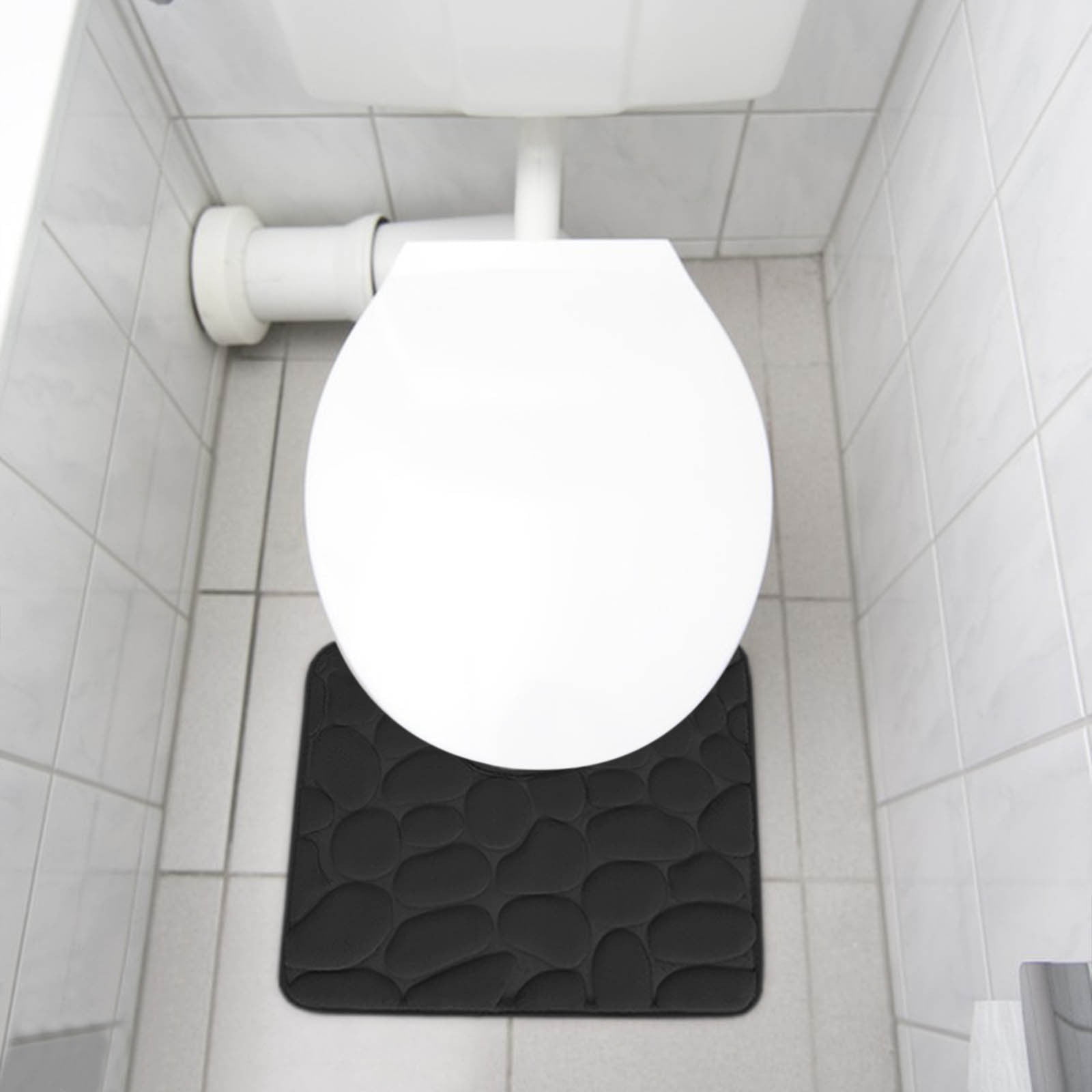 Kdkad Bathroom Rugs Sets 4 Piece, Non Slip Memory Foam Bathroom Rugs, Machine Wash Bathroom Mat Set, Water Absorbent Bath Rug Set for Tub, Toilet and Floor 40*50cmU/15.7*19.7in 50*80cm/19.7*31.5in 50*100cm/19.7*39.3in lid38*40cm/14.9*15.7in I - Image 6
