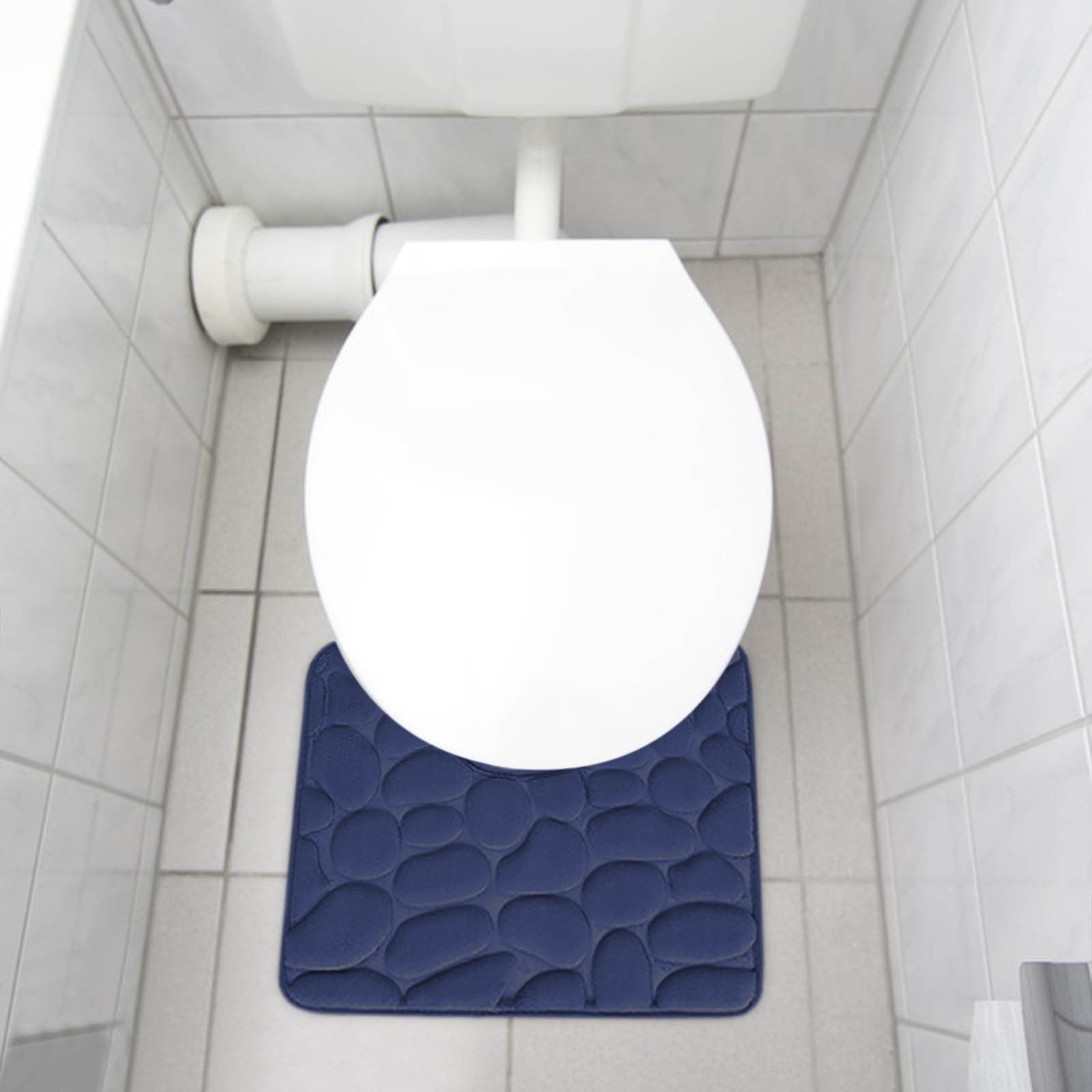 Kdkad Bathroom Rugs Sets 4 Piece, Non Slip Memory Foam Bathroom Rugs, Machine Wash Bathroom Mat Set, Water Absorbent Bath Rug Set for Tub, Toilet and Floor 40*50cmU/15.7*19.7in 50*80cm/19.7*31.5in 50*100cm/19.7*39.3in lid38*40cm/14.9*15.7in J - Image 7