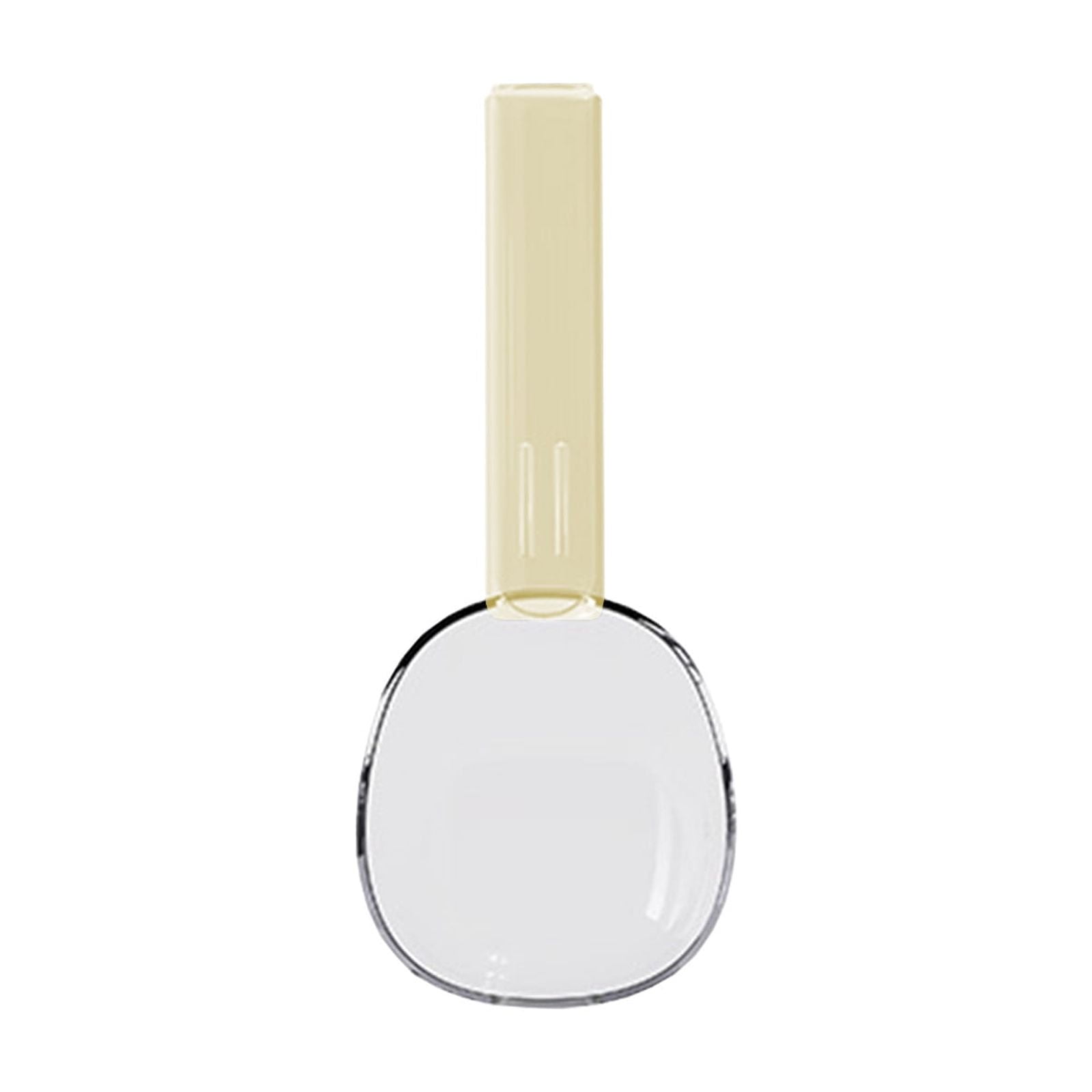 Darzheoy Flour Scoops for Canisters, Grain Scoop Measuring Cups, Food-Safe Kitchen Utensils, Multi-Purpose Flour Scoop for Canisters, Rice Spoon Beige - Image 1