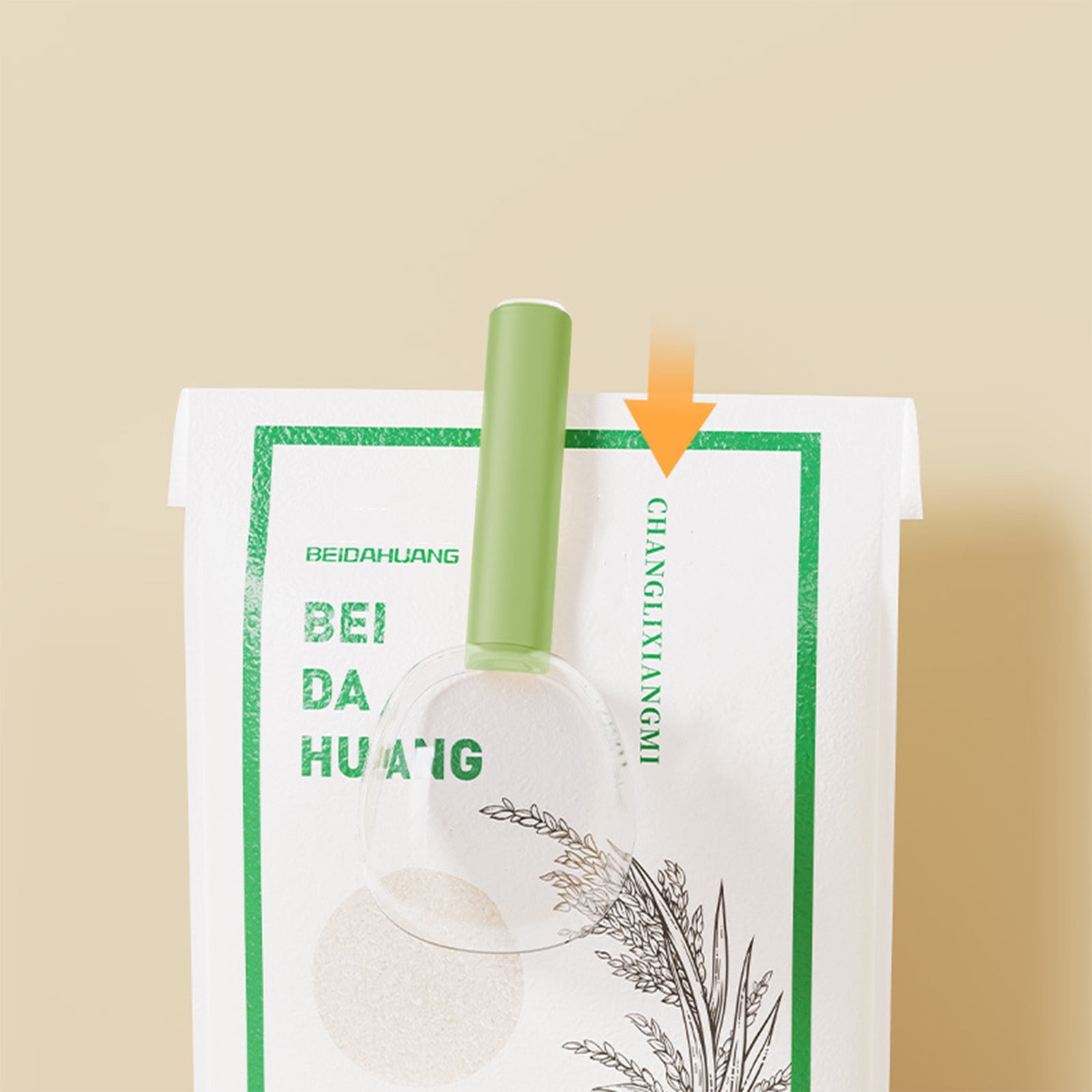 Darzheoy Flour Scoops for Canisters, Grain Scoop Measuring Cups, Food-Safe Kitchen Utensils, Multi-Purpose Flour Scoop for Canisters, Rice Spoon Green - Image 4