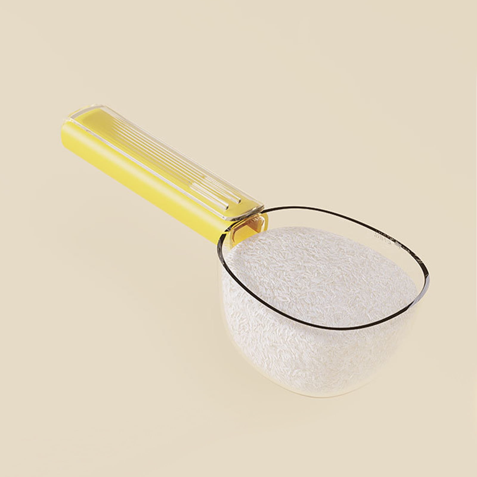 Darzheoy Flour Scoops for Canisters, Grain Scoop Measuring Cups, Food-Safe Kitchen Utensils, Multi-Purpose Flour Scoop for Canisters, Rice Spoon Yellow - Image 6