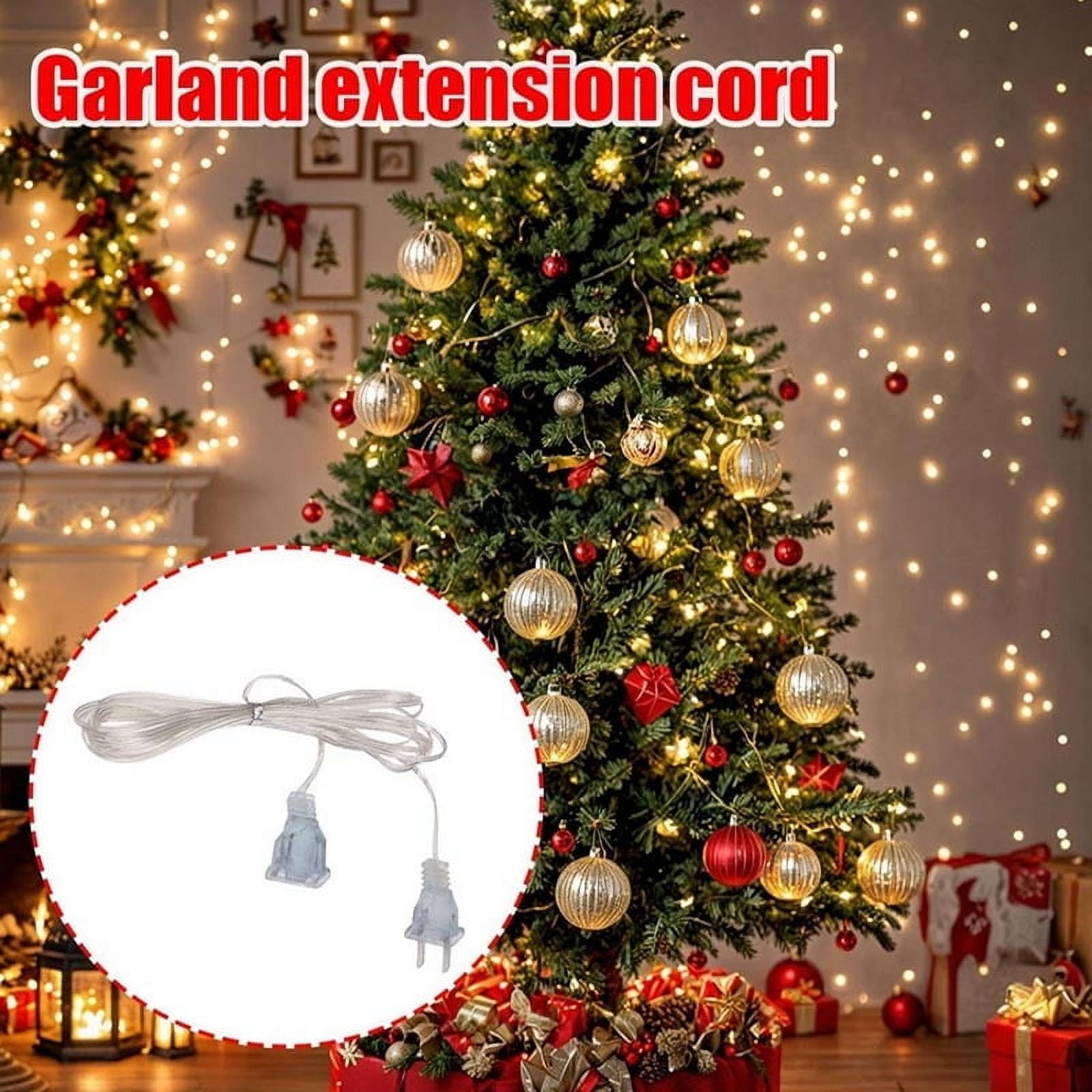 Darzheoy Clear Extension Cord, 10 Feet Male to Female Extension Cords, Clear Extension Cord Indoor Thin, 2 Prong Indoor Cord Extension White - Image 7