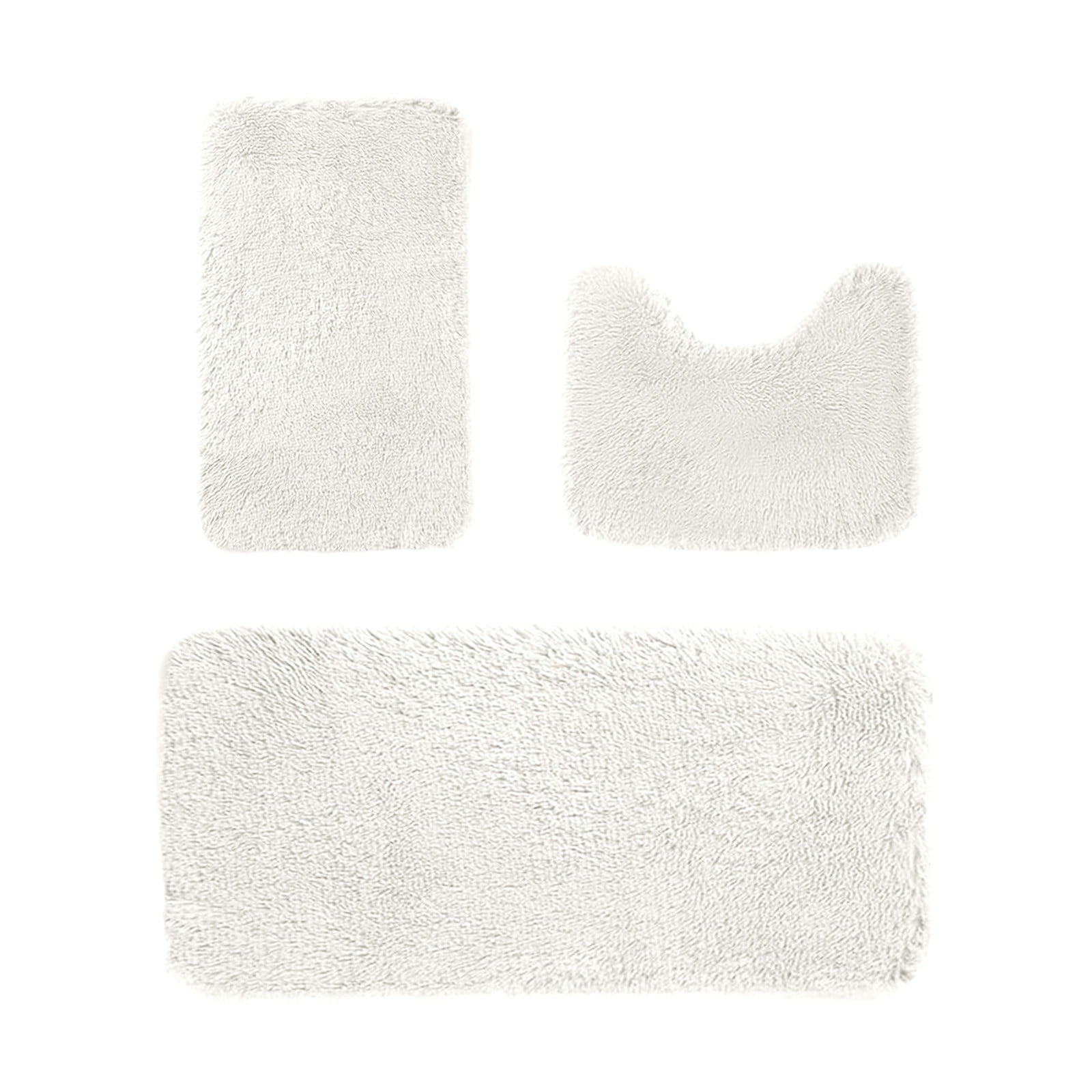 Kdkad Bathroom Rugs Sets 3 Piece, Bath Rugs for Bathroom Non Slip, Ultra Soft Water Absorbent Microfiber Bath Mat Set, Machine Washable Thick Plush Bath Mats for Bathroom Floor,Tub and Shower 3 pc Orange 1 - Image 2