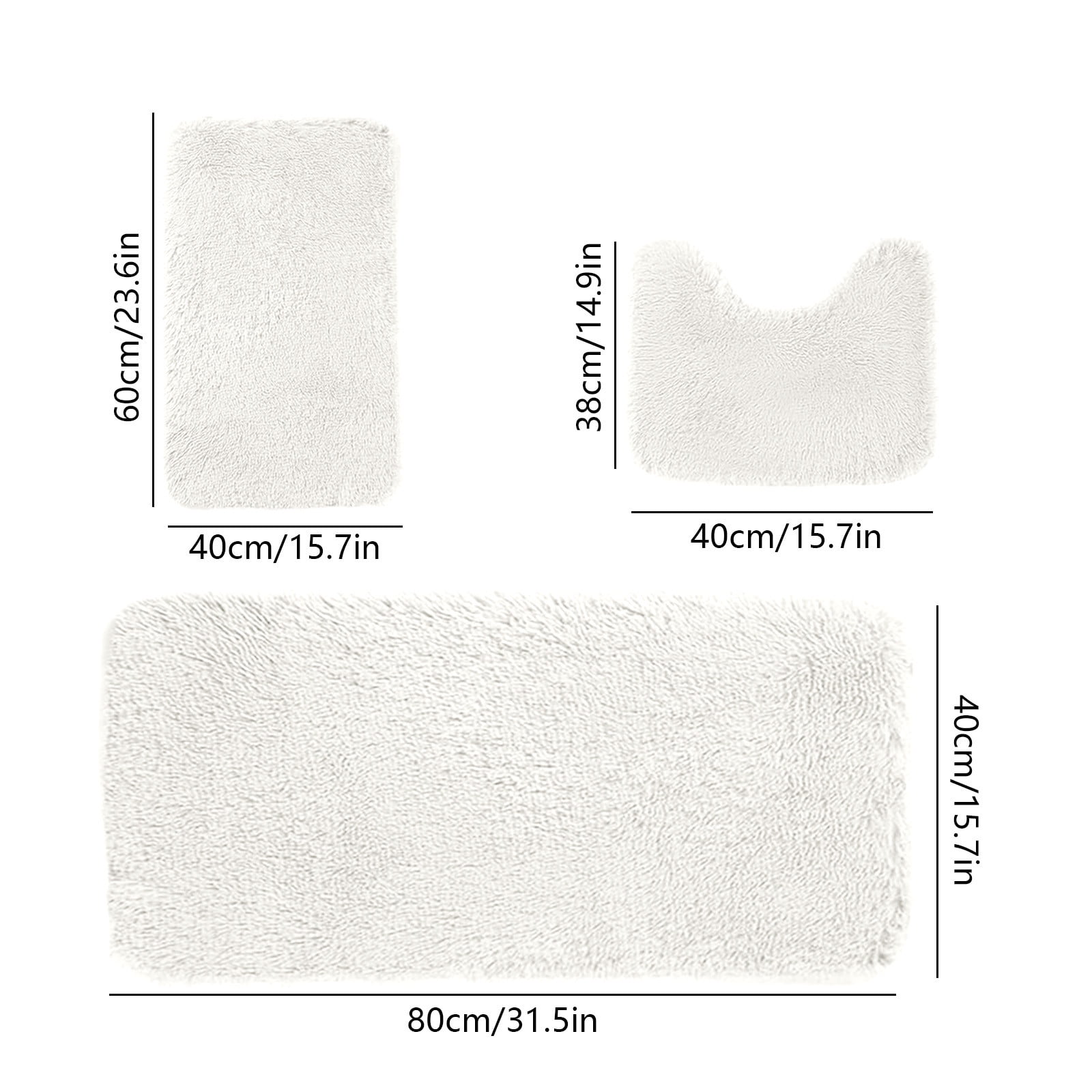 Kdkad Bathroom Rugs Sets 3 Piece, Bath Rugs for Bathroom Non Slip, Ultra Soft Water Absorbent Microfiber Bath Mat Set, Machine Washable Thick Plush Bath Mats for Bathroom Floor,Tub and Shower 3 pc Wine 1 - Image 3
