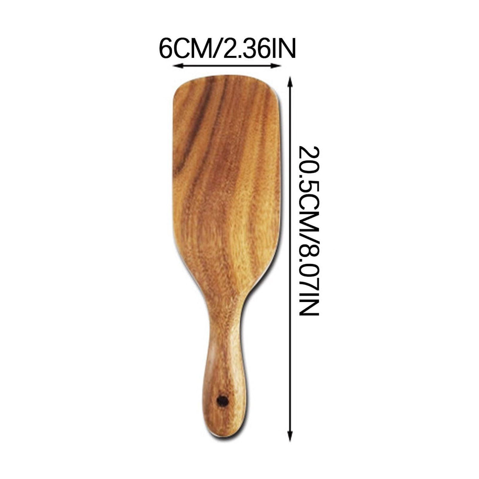 Kdkad Large Wooden Spoon, Wooden Spoon for Cooking, Large Wood Scoop Utensil, Kitchen Serving Scoop for Pot, Long Handle Spoon, Heavy Food Service Spoon, Mixing Spoon, Smooth Finish & Comfortable Grip As Show D - Image 1