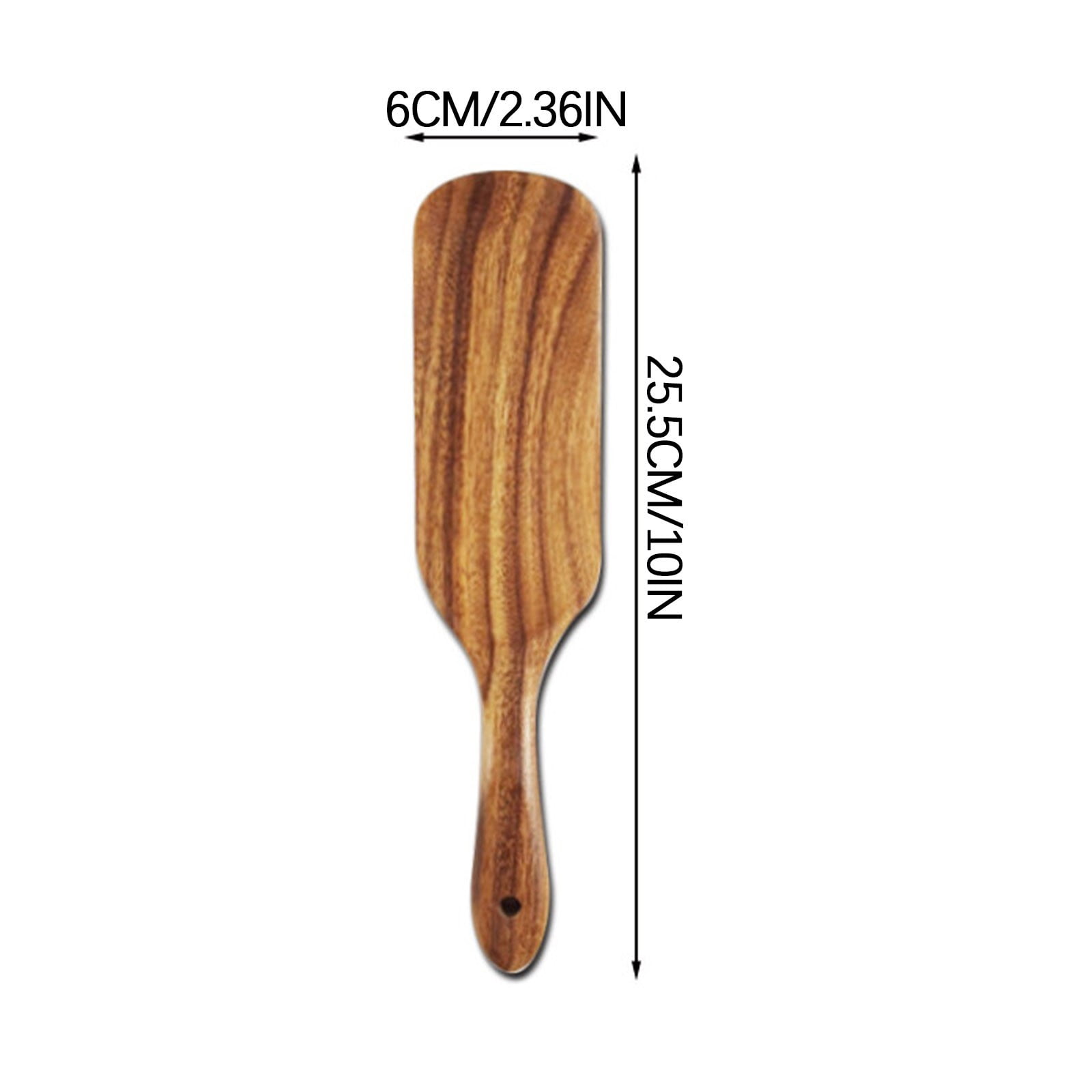 Kdkad Large Wooden Spoon, Wooden Spoon for Cooking, Large Wood Scoop Utensil, Kitchen Serving Scoop for Pot, Long Handle Spoon, Heavy Food Service Spoon, Mixing Spoon, Smooth Finish & Comfortable Grip As Show D - Image 3