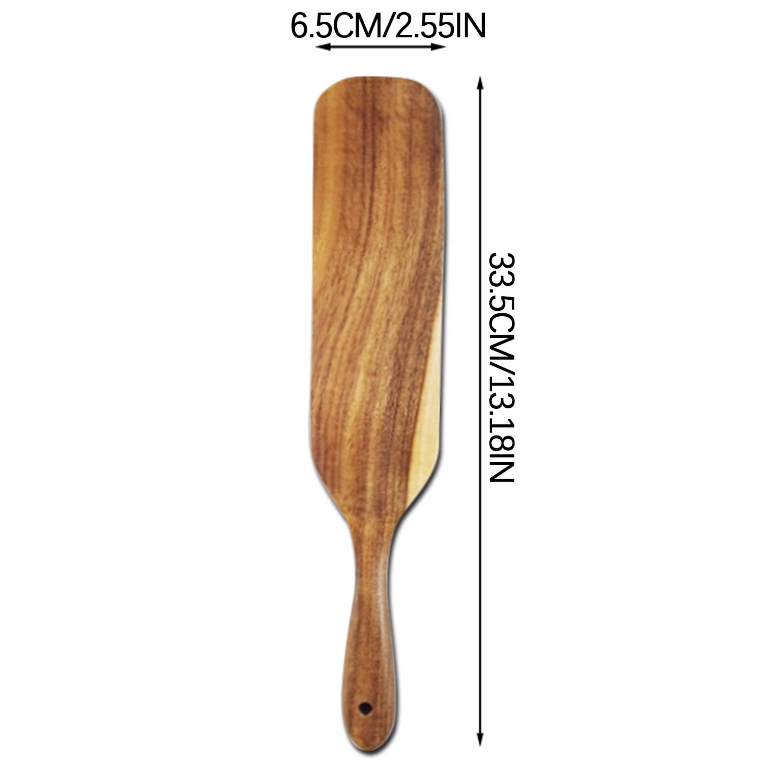 Kdkad Large Wooden Spoon, Wooden Spoon for Cooking, Large Wood Scoop Utensil, Kitchen Serving Scoop for Pot, Long Handle Spoon, Heavy Food Service Spoon, Mixing Spoon, Smooth Finish & Comfortable Grip As Show E - Image 4