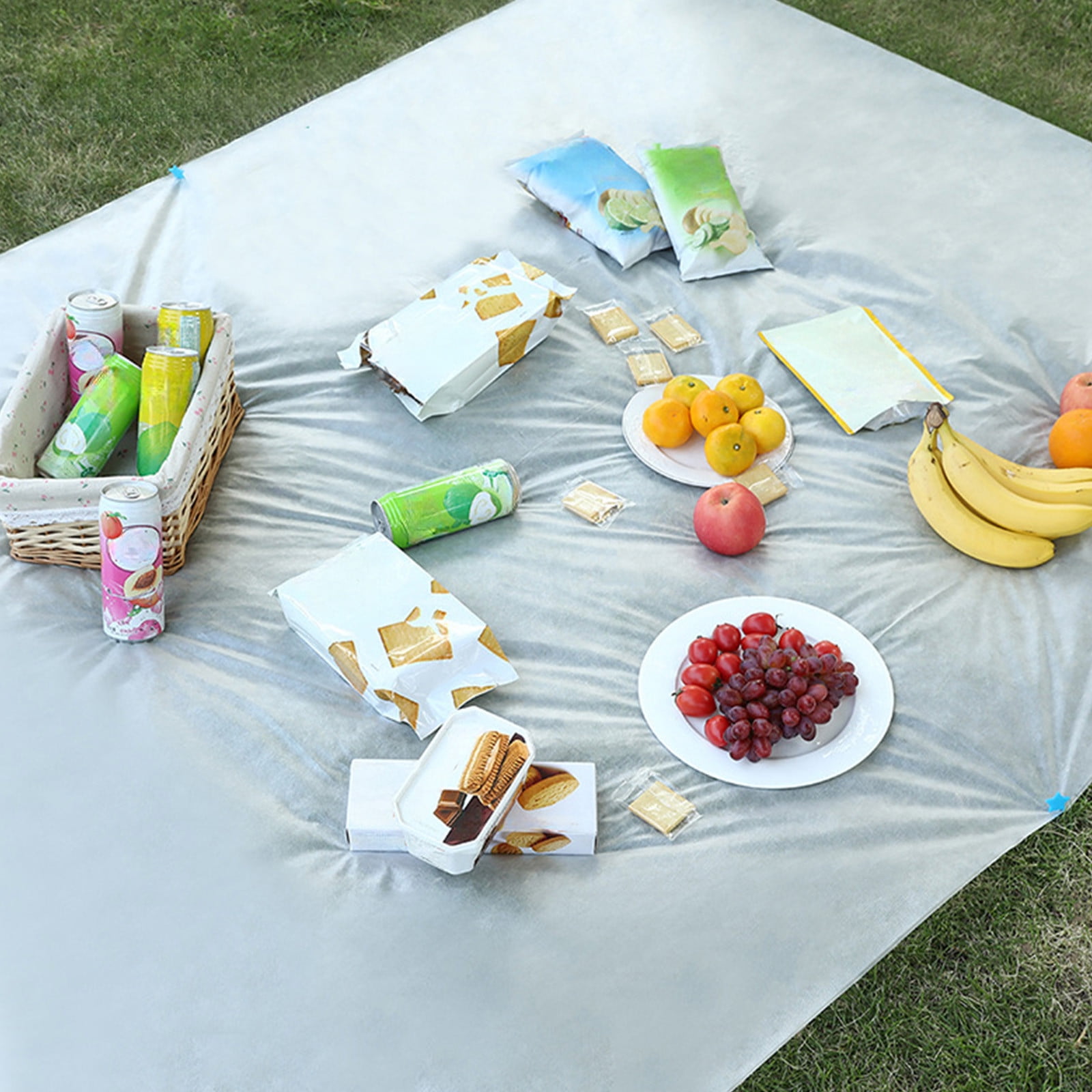 Kdkad Extra Large Picnic Outdoor Mat , 78.7×59 Inch Waterproof Foldable Mat, Picnic Mat for Beach, CamGrass Lawn Park Accessories Cute Couple Gifts Ideas Wedding - Image 1