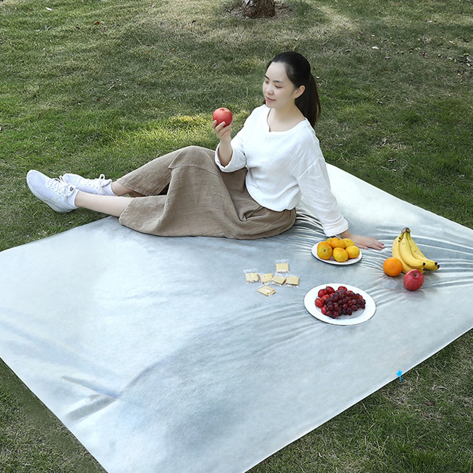 Kdkad Extra Large Picnic Outdoor Mat , 78.7×59 Inch Waterproof Foldable Mat, Picnic Mat for Beach, CamGrass Lawn Park Accessories Cute Couple Gifts Ideas Wedding - Image 6