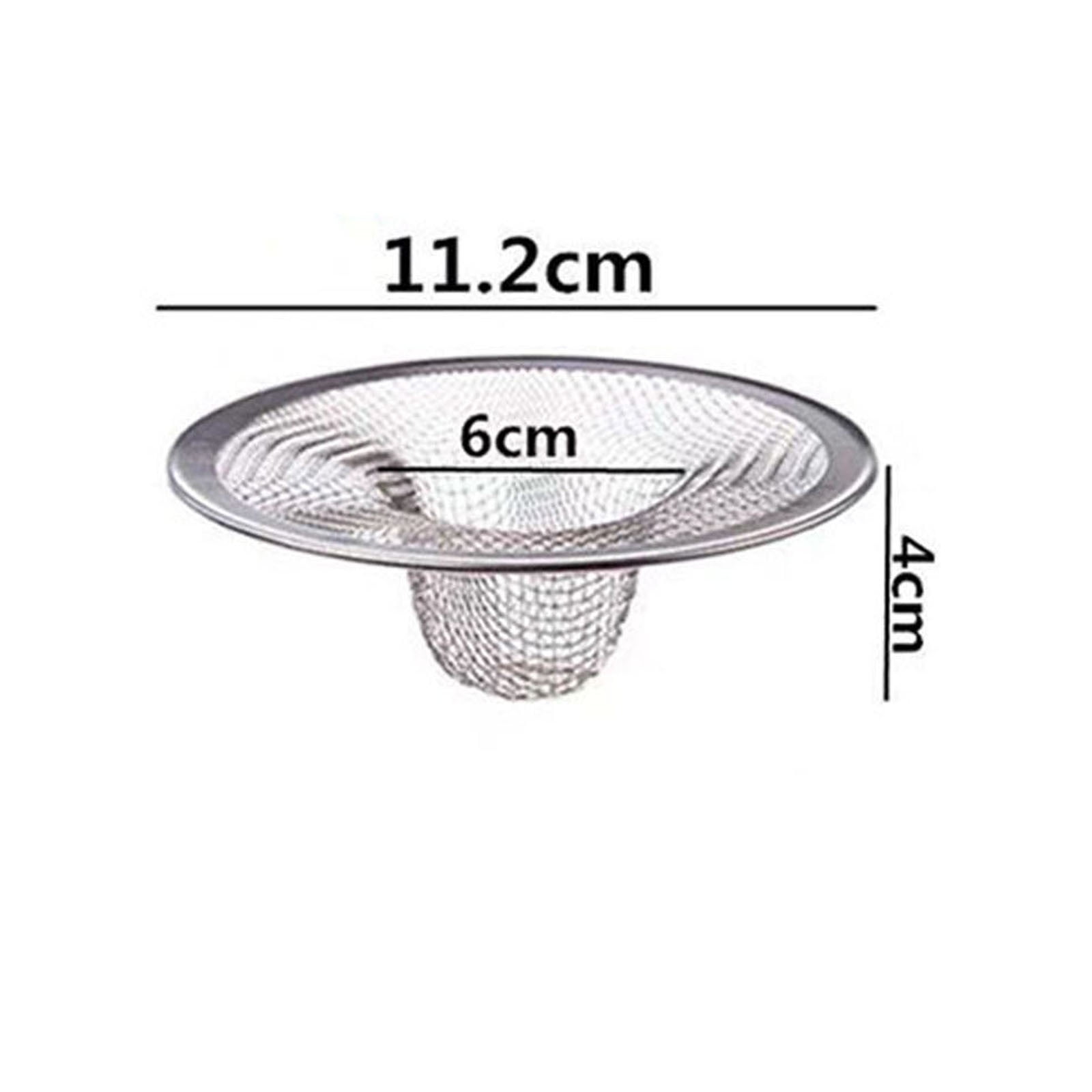 Kdkad Tub Drain Hair Catcher - Shower Drain Mesh Strainer, Stainless Steel Shower Bathtub Drain Cover, Bathroom Sink Strainer Filter Basket for Bathroom Sink, Wash Basin Floor Drain S Silver - Image 2