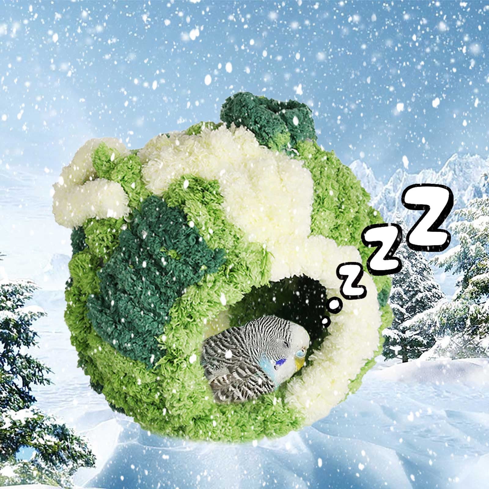 Darzheoy Bird Nest, Conure Breeding House Lovebird Bed for Conure, Lovebird, Canary, Finch, Coneshape Birds, Hamster, Small Pets C - Image 5