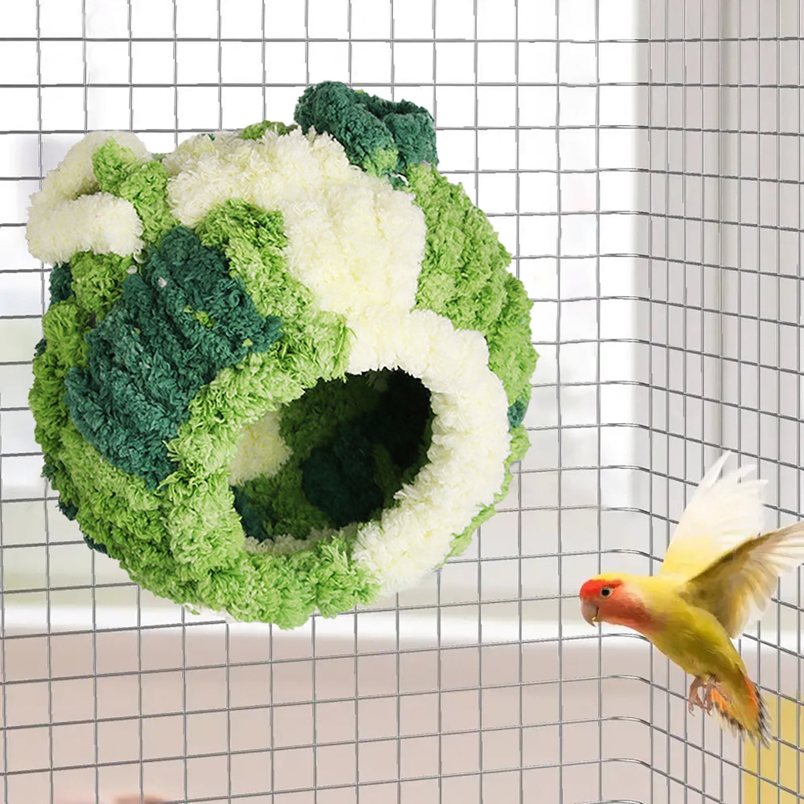 Darzheoy Bird Nest, Conure Breeding House Lovebird Bed for Conure, Lovebird, Canary, Finch, Coneshape Birds, Hamster, Small Pets C - Image 6