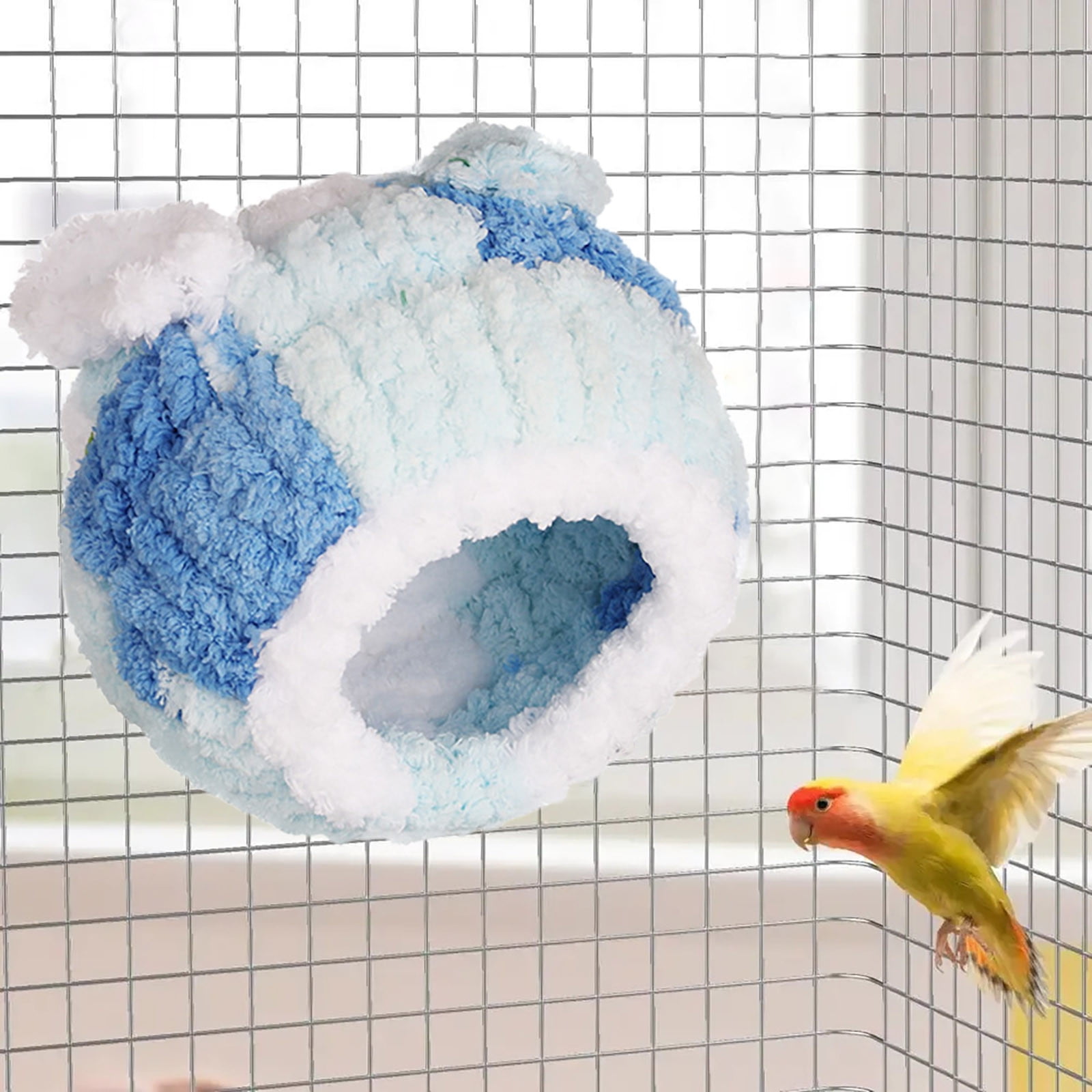 Darzheoy Bird Nest, Conure Breeding House Lovebird Bed for Conure, Lovebird, Canary, Finch, Coneshape Birds, Hamster, Small Pets E - Image 6