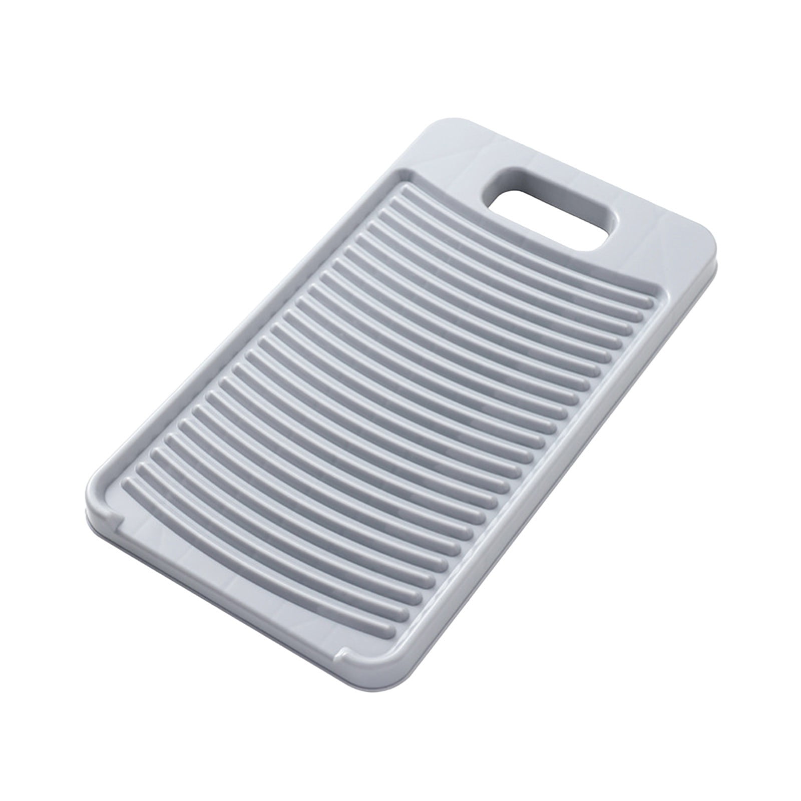 Kdkad Washboard for Hand Washing Clothes, Portable Plastics Wash Board, Household Scrub Board, Washing Board for Laundry Home Dormitory Travel Small Delicate Articles Cleaning 11.2×6.3 in Gray - Image 2
