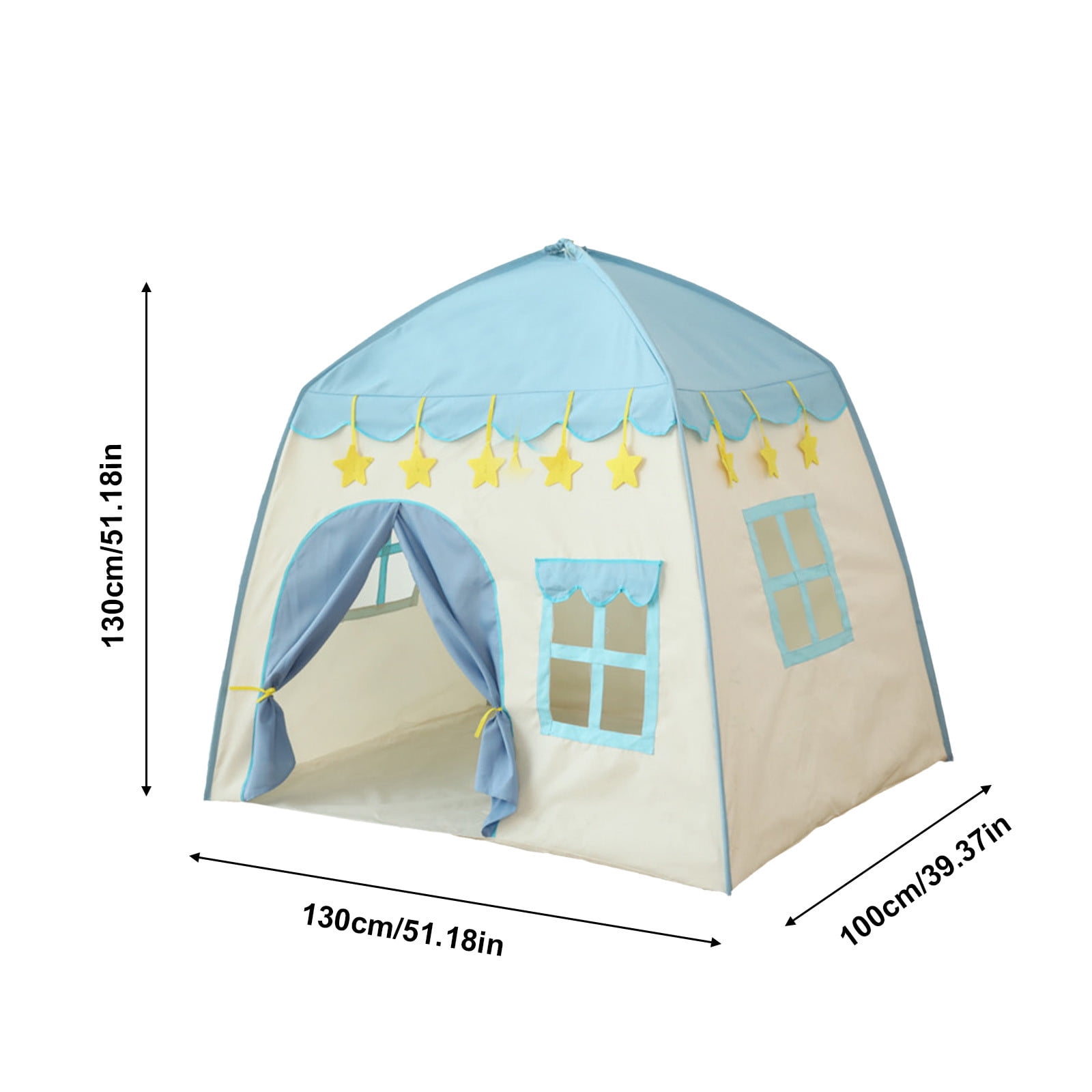 Darzheoy Cute Princess Tent for Girls, Princess Castle Play Tent Playhouse for Children Indoor and Outdoor Fun, 51