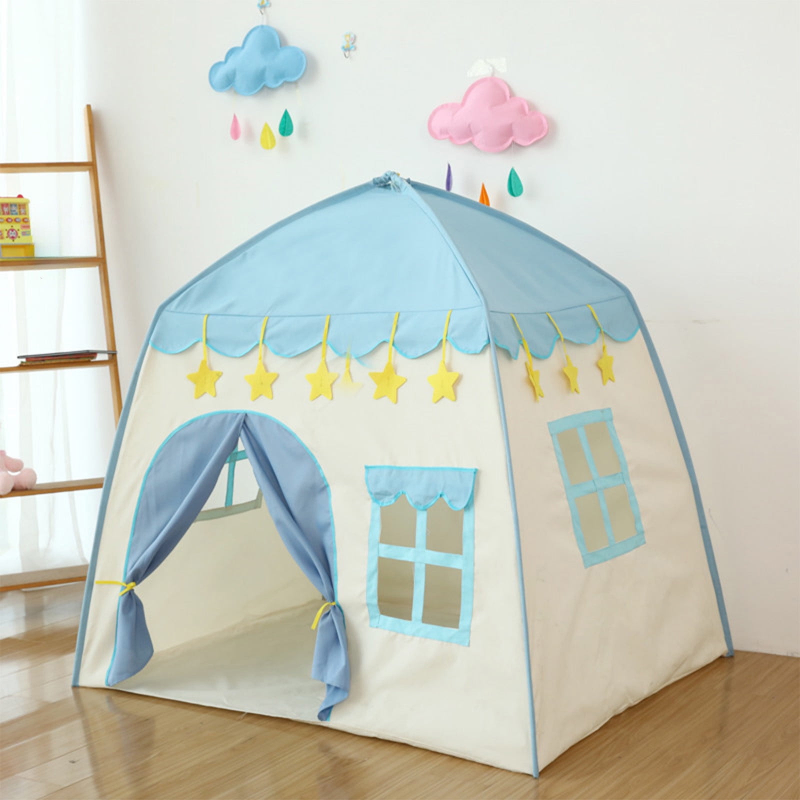 Darzheoy Cute Princess Tent for Girls, Princess Castle Play Tent Playhouse for Children Indoor and Outdoor Fun, 51