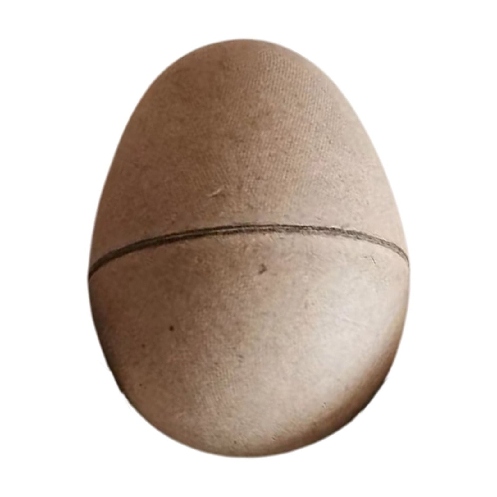 Darzheoy 10 Pcs DIY Paper Mache Easter Eggs 2.1 Inch Unpainted Empty Egg Easter Craft Supplies Hollow Egg for Fillable Paintable Fake Egg Decor Easter Party Ornament Brown - Image 2