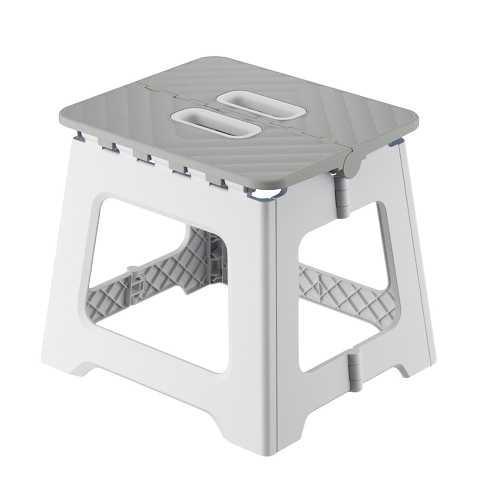 Darzheoy Adult Folding Step Stool, Foldable Stool, Suitable for Living Room, Kitchen, and Bathroom, Portable Travel Stool Gray - Image 1