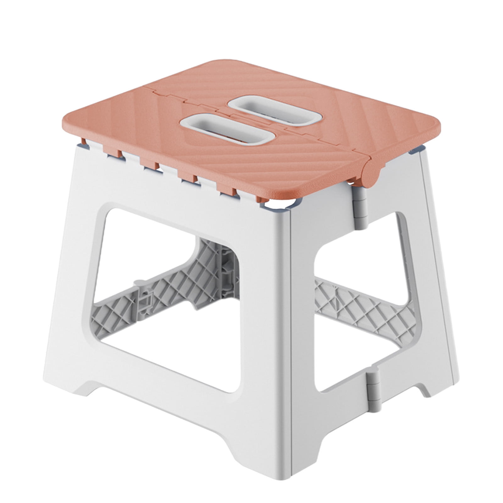 Darzheoy Adult Folding Step Stool, Foldable Stool, Suitable for Living Room, Kitchen, and Bathroom, Portable Travel Stool Pink - Image 1
