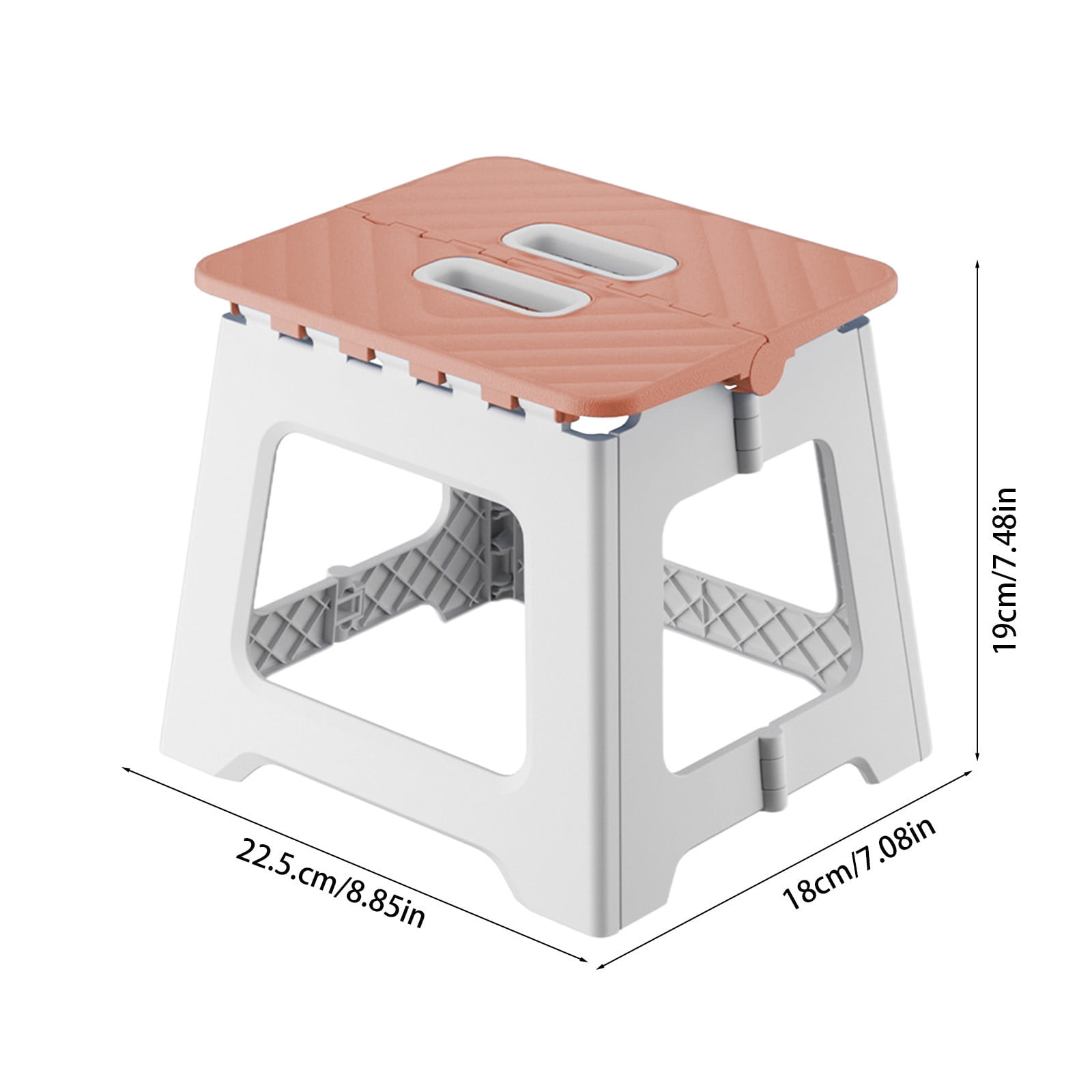 Darzheoy Adult Folding Step Stool, Foldable Stool, Suitable for Living Room, Kitchen, and Bathroom, Portable Travel Stool Pink - Image 2