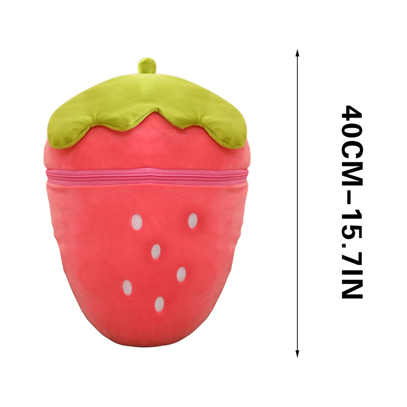 Chmadoxn Easter Adorable Stuffed Bunny Plush Toy - 2-in-1 Transformable Carrot & Strawberry Fruit Doll, Cute Spring Gift for Kids, Easter Basket Stuffer, Collectible Home Decor 15.7