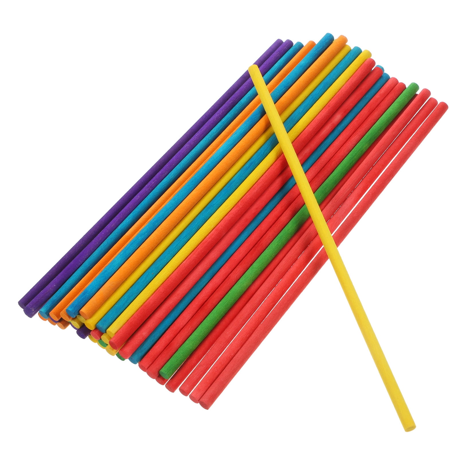 100 Pcs Colorful Small Round Wooden Dowels Sticks for Crafting, Charcuterie Boards, Maple Rods, Kids Projects - Image 4