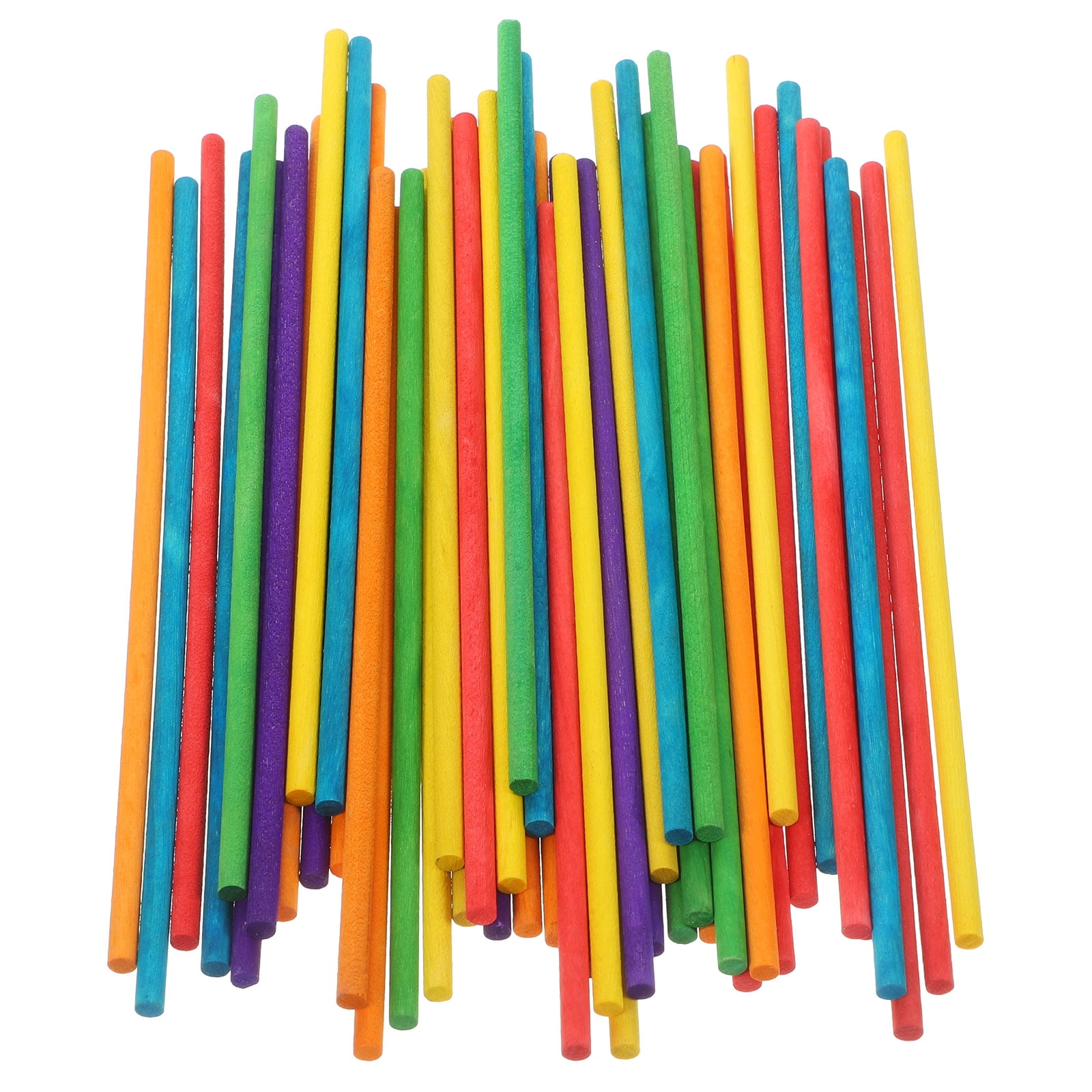 100 Pcs Colorful Small Round Wooden Dowels Sticks for Crafting, Charcuterie Boards, Maple Rods, Kids Projects - Image 8