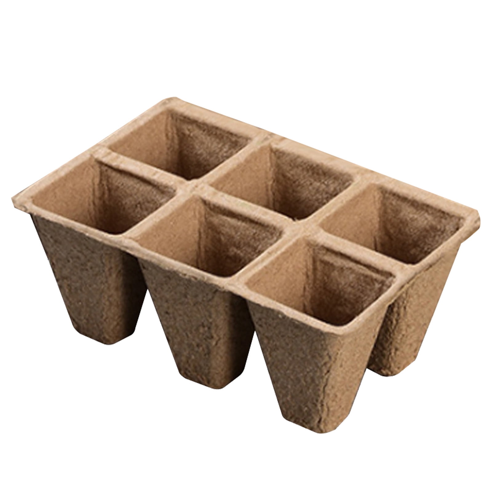 Darzheoy 30 Cells Peat Pots Seed Starter Trays 5 Packs Biodegradable Seedling Pots Germination Trays Organic Plant Starter Kit C - Image 2