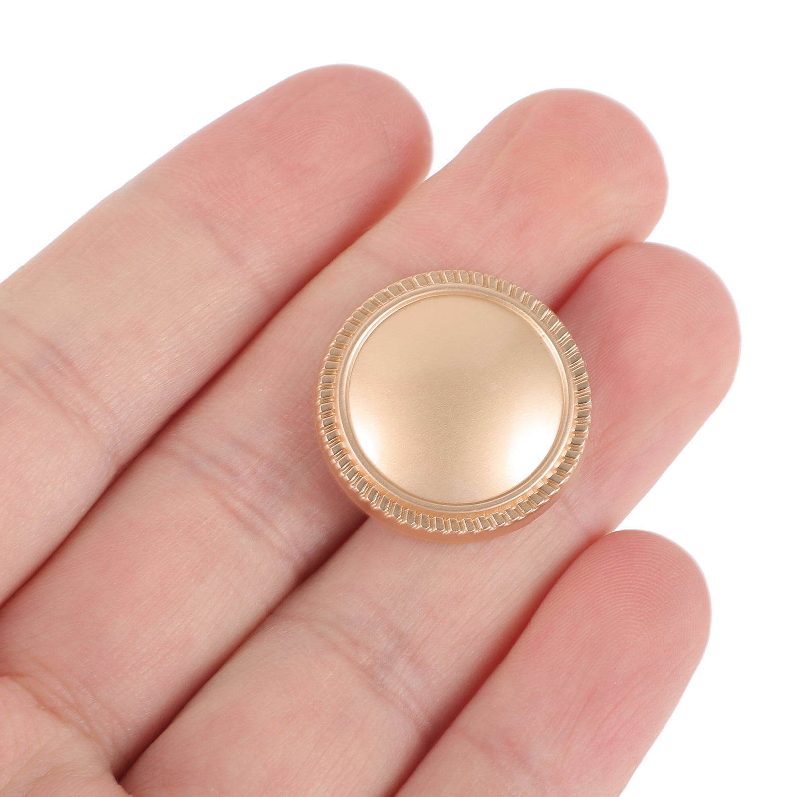 Worgeous 10 Pcs Buttons for Crafts Clothes Replacement Table Decorations Replaceable Cup Lid Travel Golden - Image 5